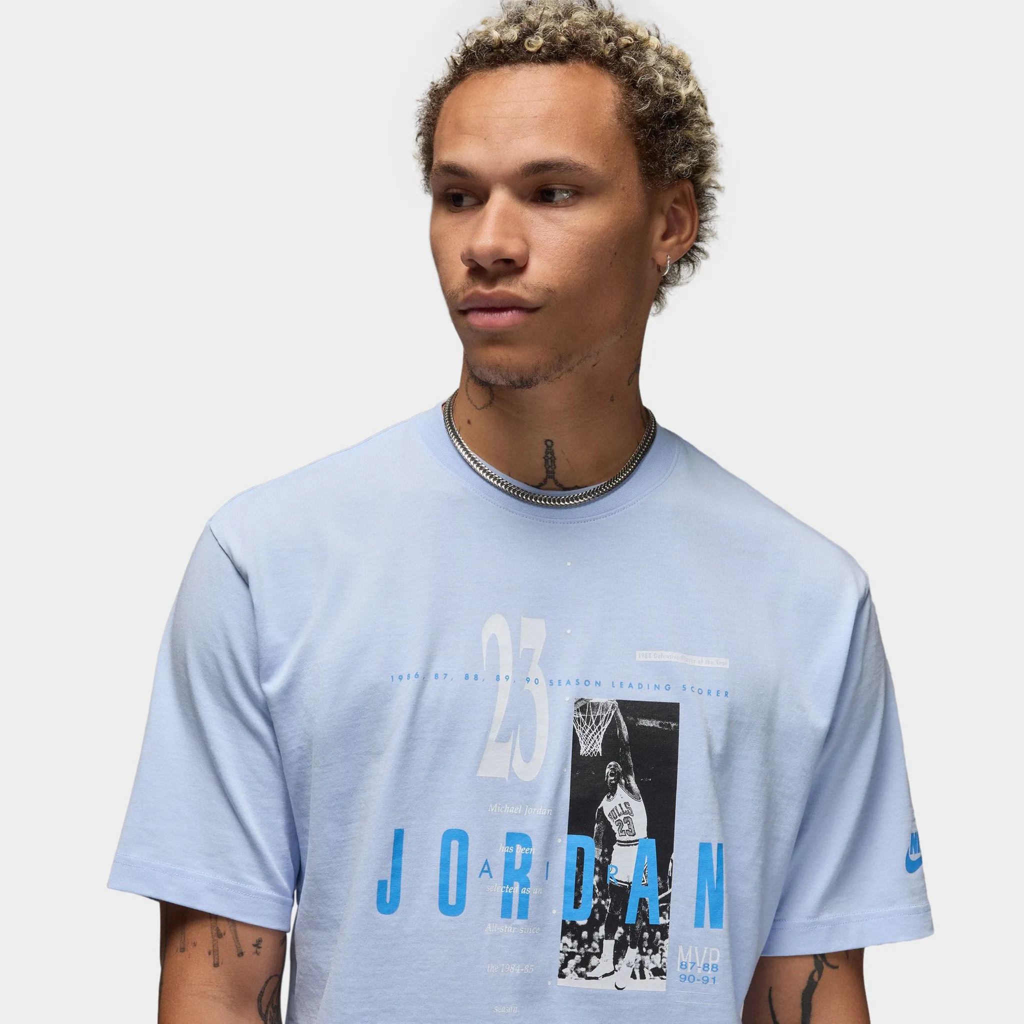 Jordan Reissue Graphic T-Shirt Hydrogen Blue / White sold by JD Sports product image thumbnail 4