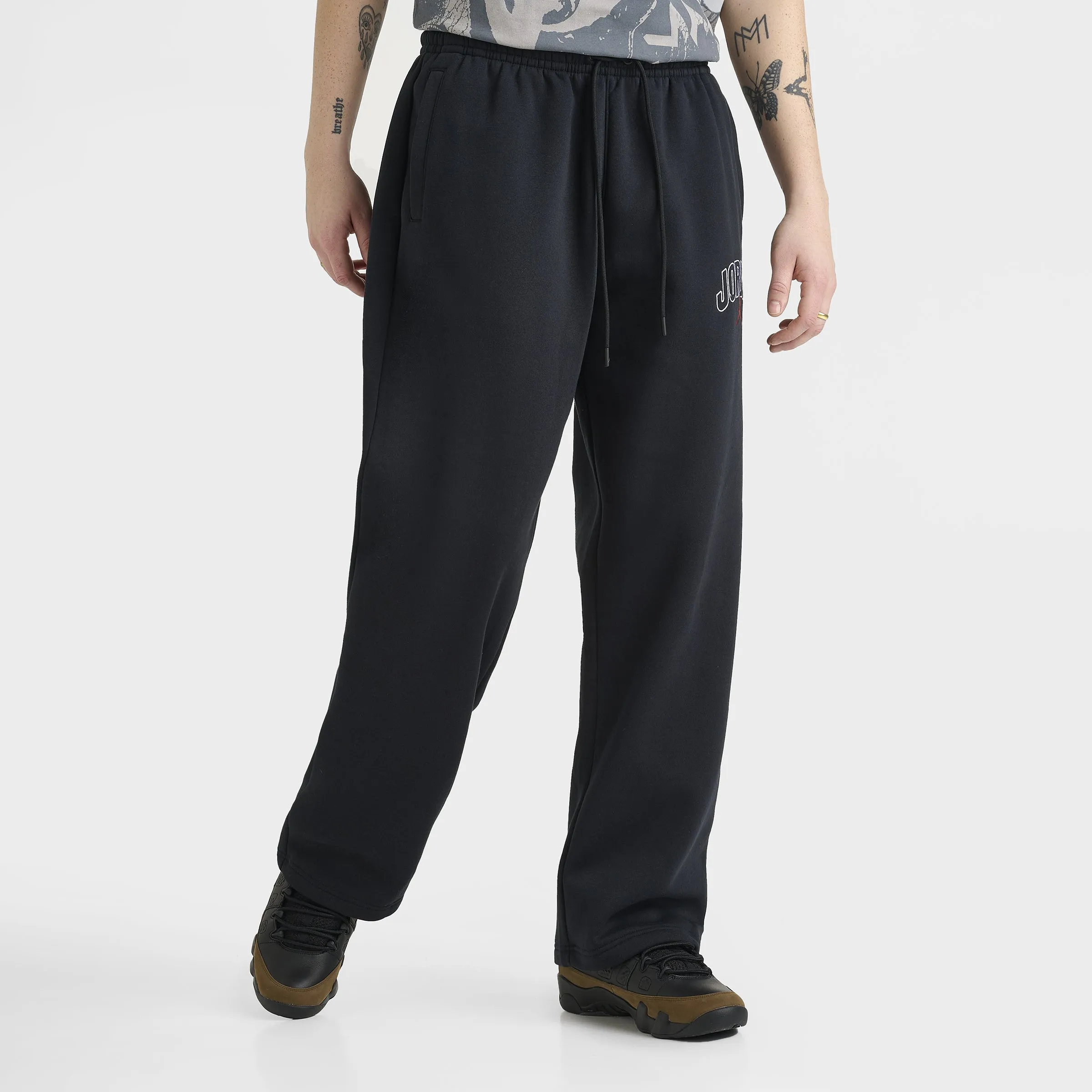 Jordan Brooklyn Oversized Graphic Pants Black / Gym Red sold by JD Sports product image thumbnail 3