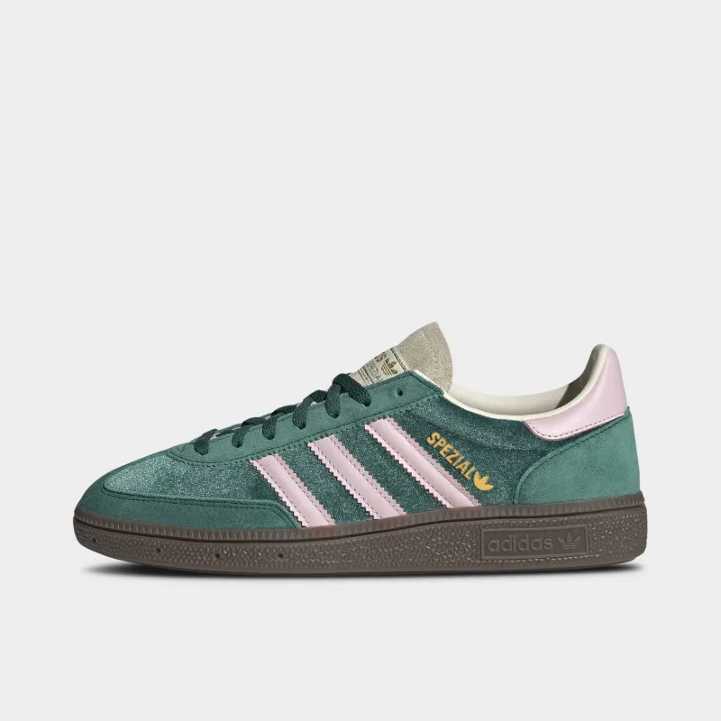 adidas Women's Handball Spezial Collegiate Green / Clear Pink - Cream White sold by JD Sports