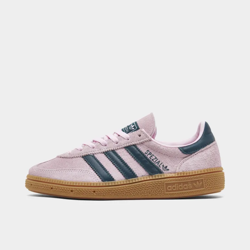 adidas Originals Women's Handball Spezial Clear Pink / Arctic Navy sold by JD Sports