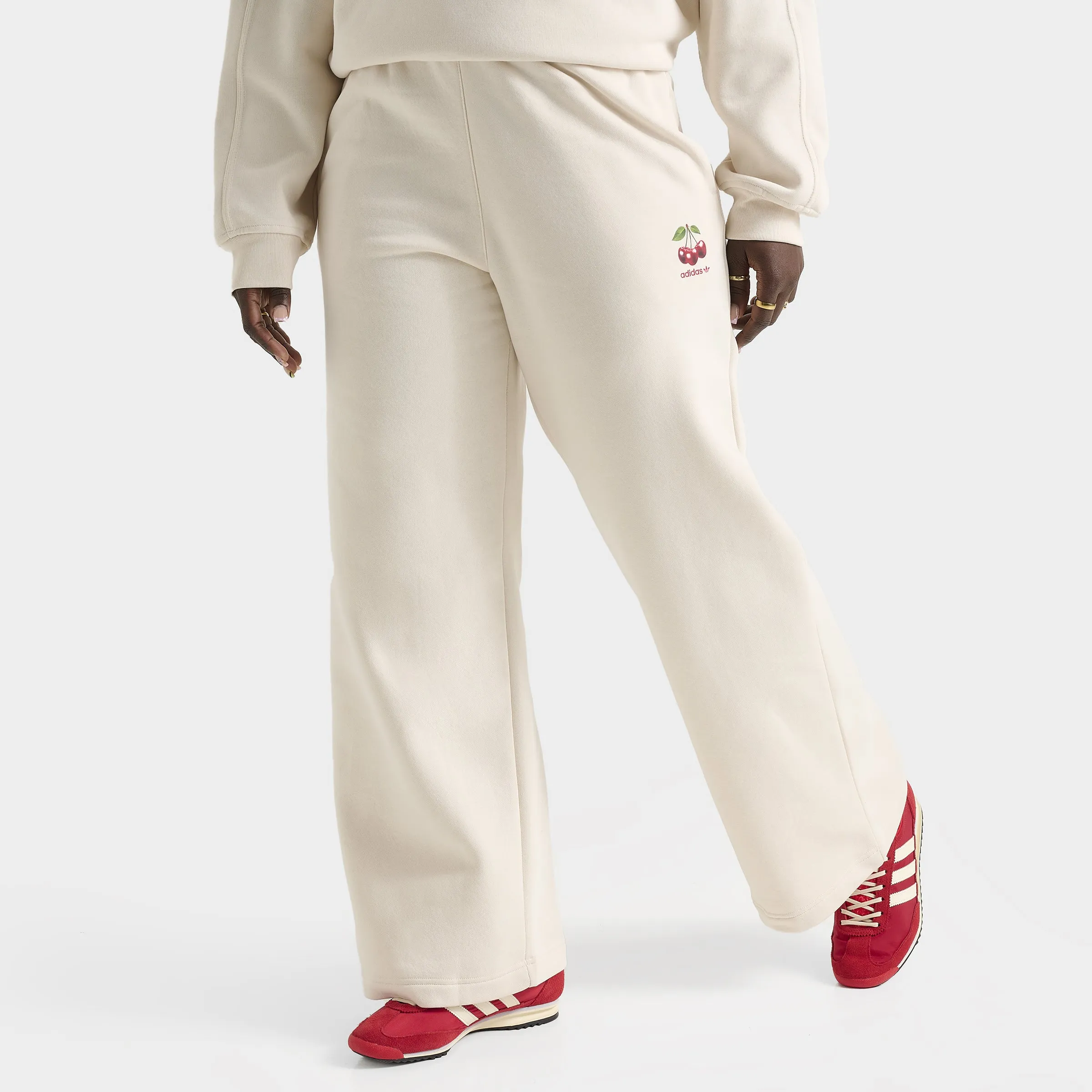 Adidas Women's Cherry Wide Leg Pant / Wonder White sold by JD Sports
