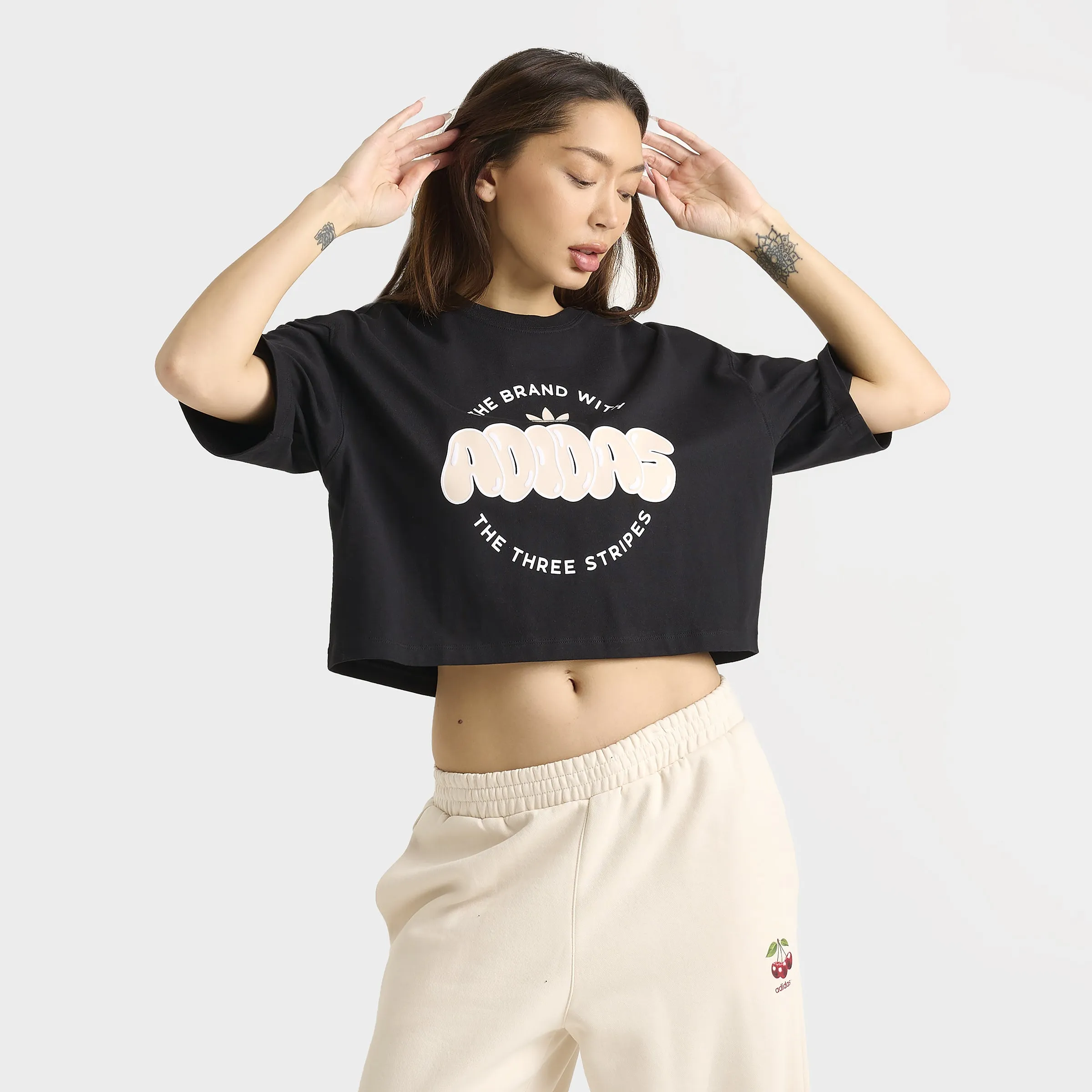 adidas Women's Essentials Crop Tee / Black sold by JD Sports product image thumbnail 3