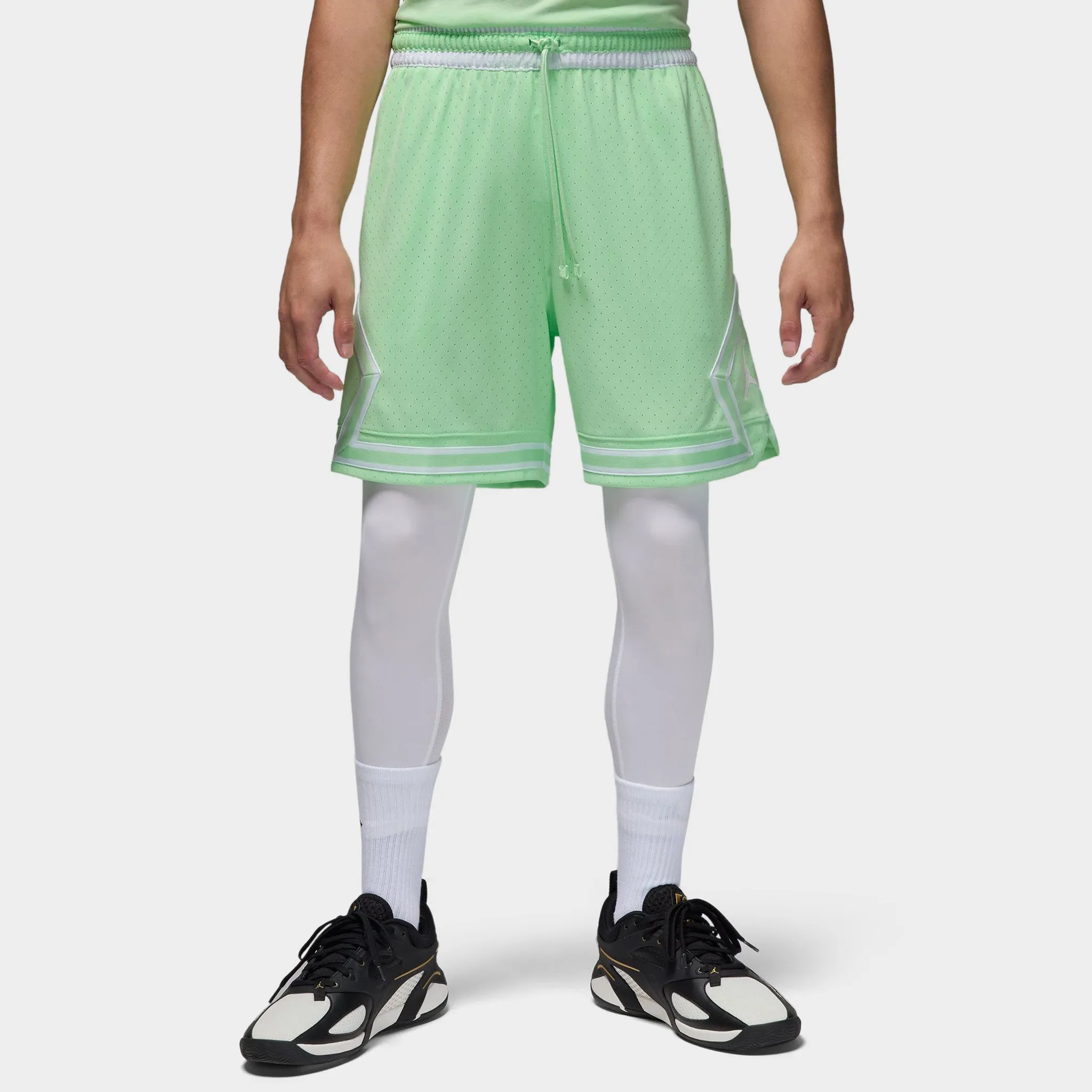 Jordan Sport Dri-FIT Mesh Diamond Shorts Vapor Green / White - White sold by JD Sports