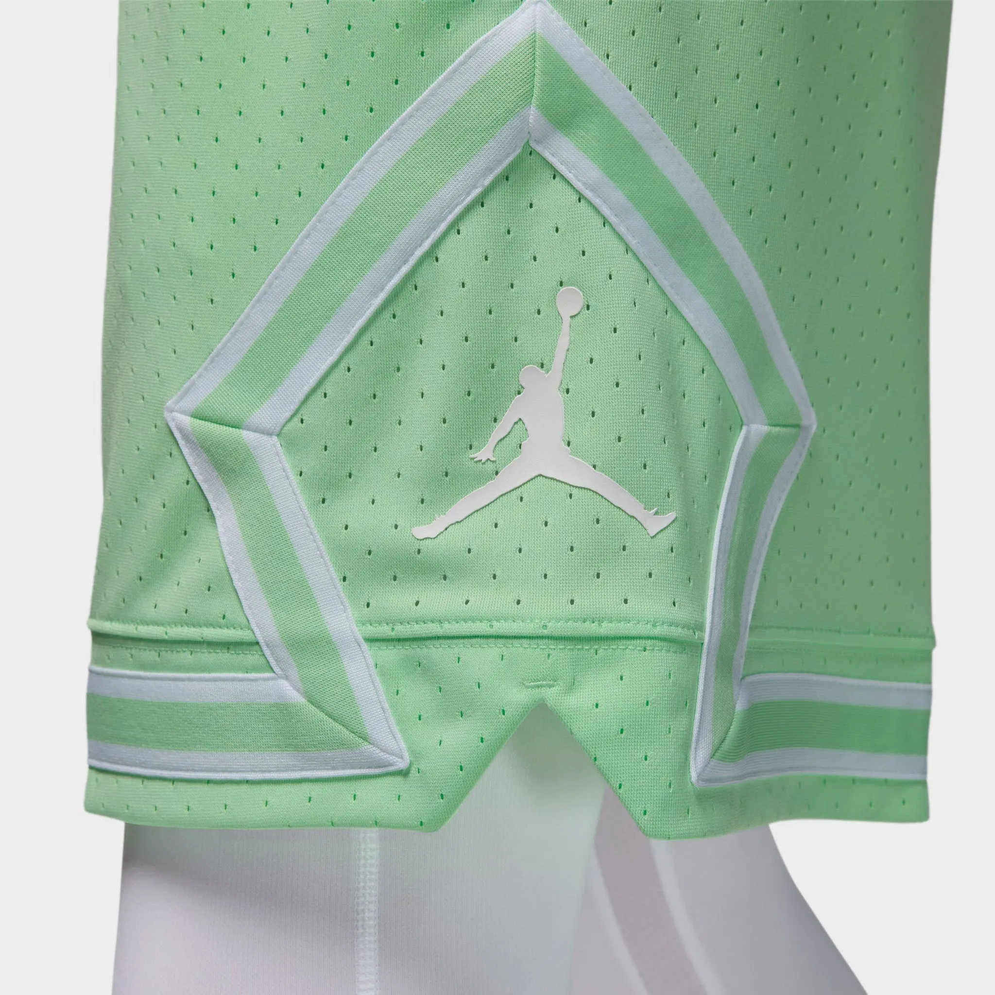 Jordan Sport Dri-FIT Mesh Diamond Shorts Vapor Green / White - White sold by JD Sports product image thumbnail 5