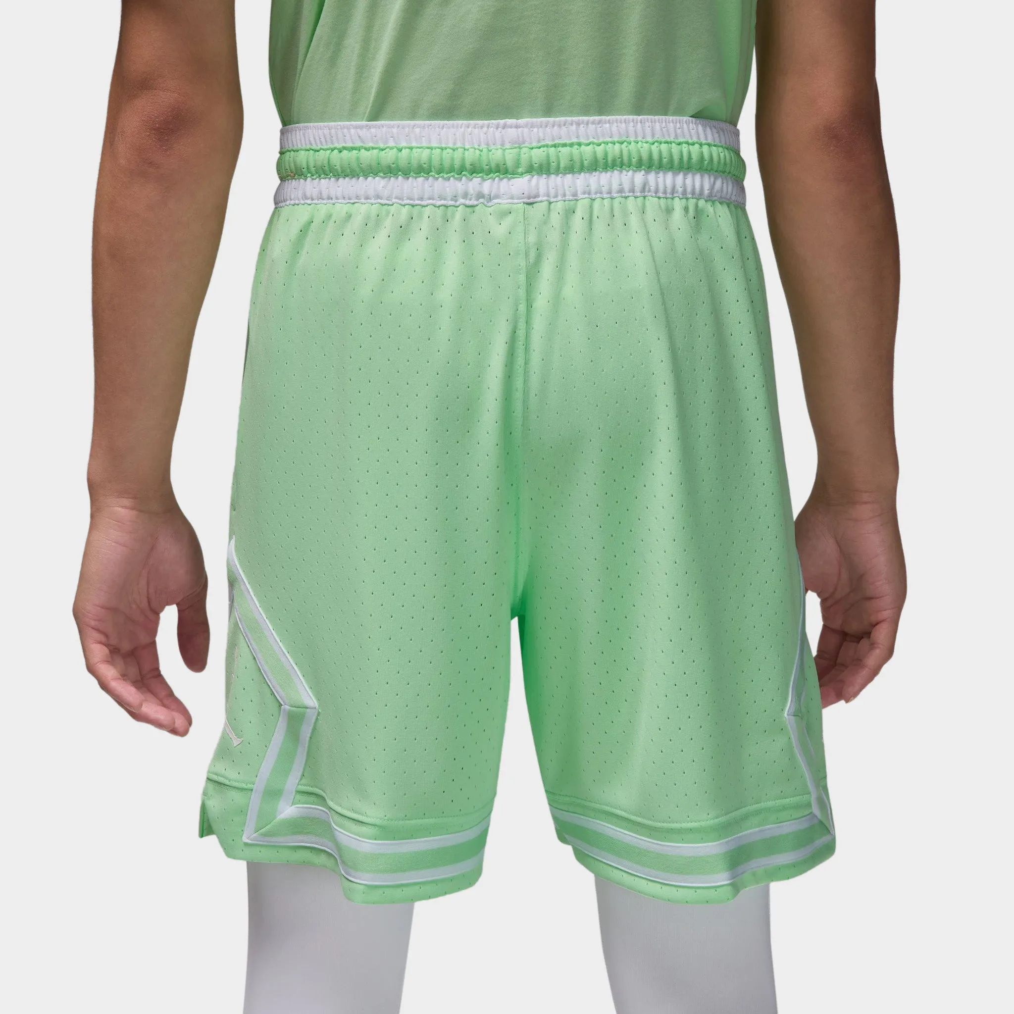 Jordan Sport Dri-FIT Mesh Diamond Shorts Vapor Green / White - White sold by JD Sports product image thumbnail 3