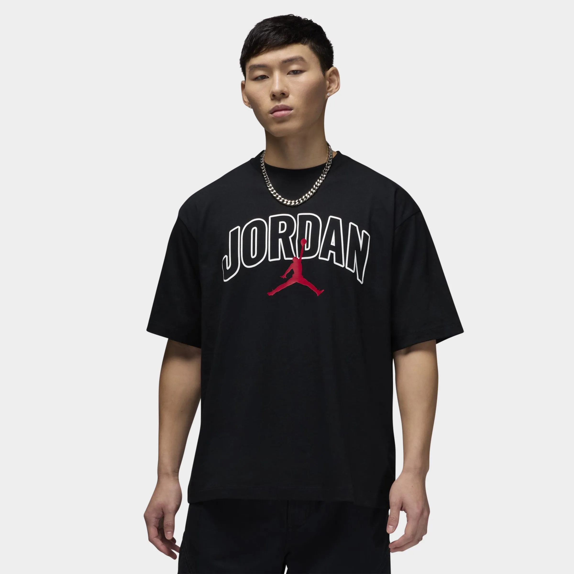 Jordan Graphic T-Shirt Black / Sail - Gym Red sold by JD Sports
