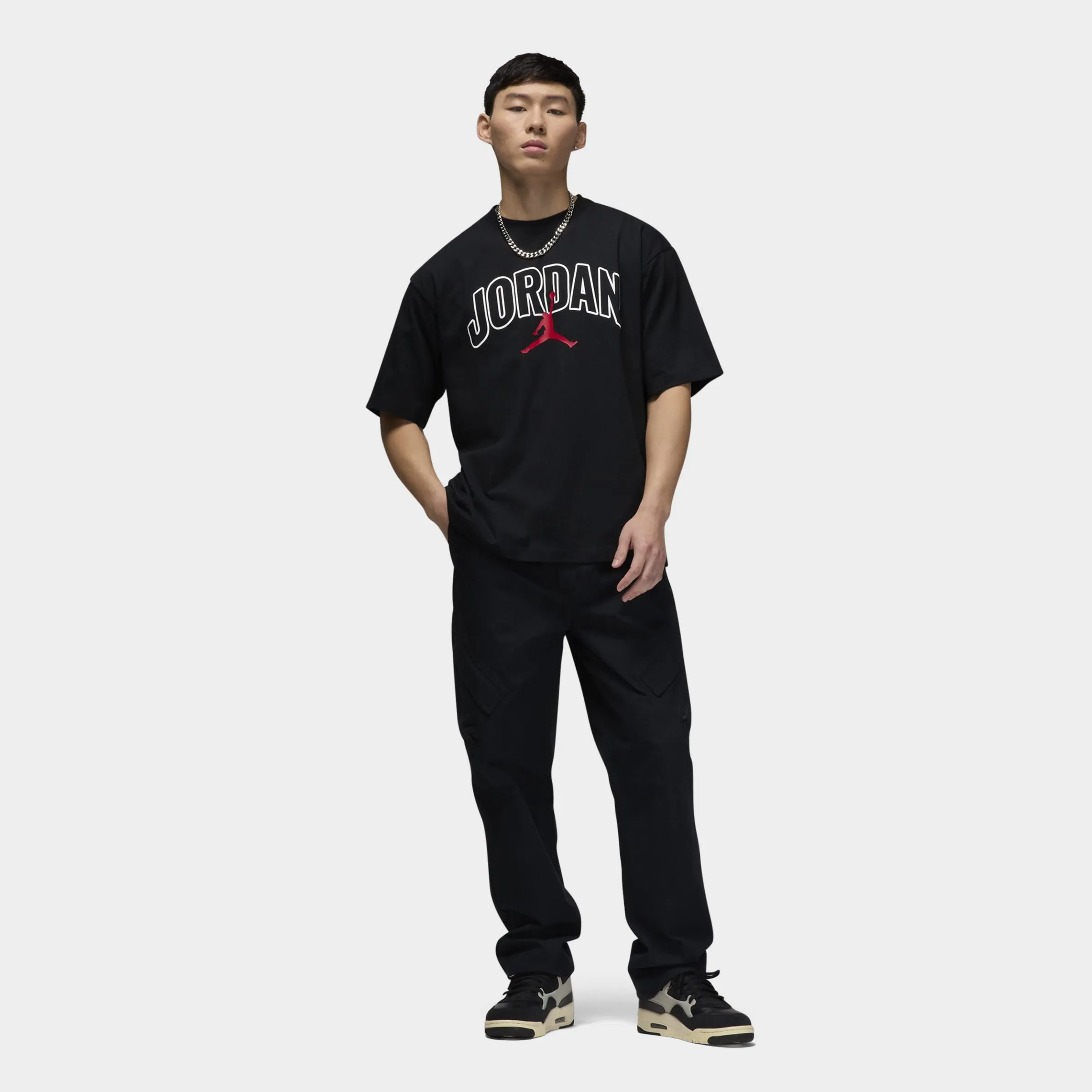 Jordan Graphic T-Shirt Black / Sail - Gym Red sold by JD Sports product image thumbnail 4