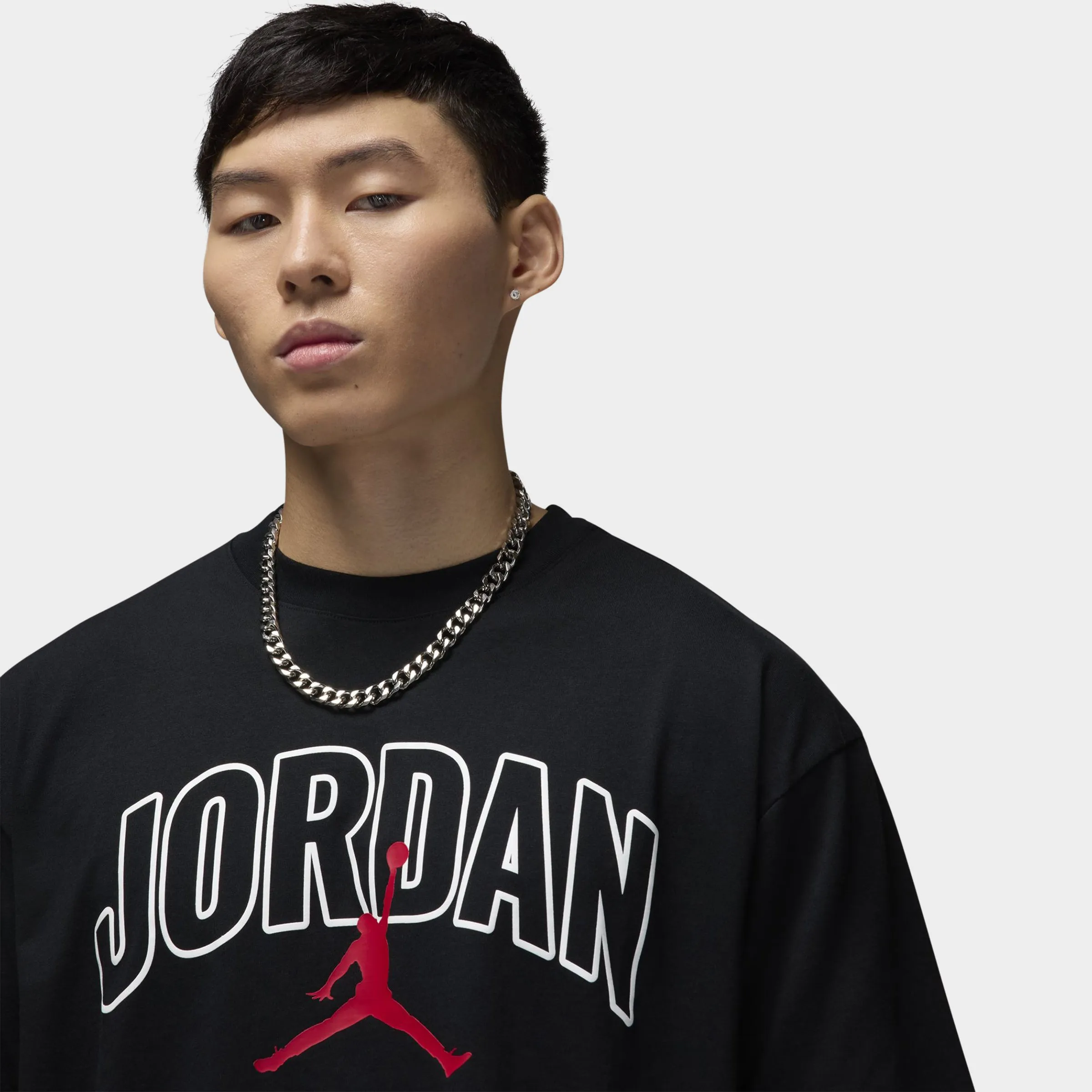 Jordan Graphic T-Shirt Black / Sail - Gym Red sold by JD Sports product image thumbnail 3