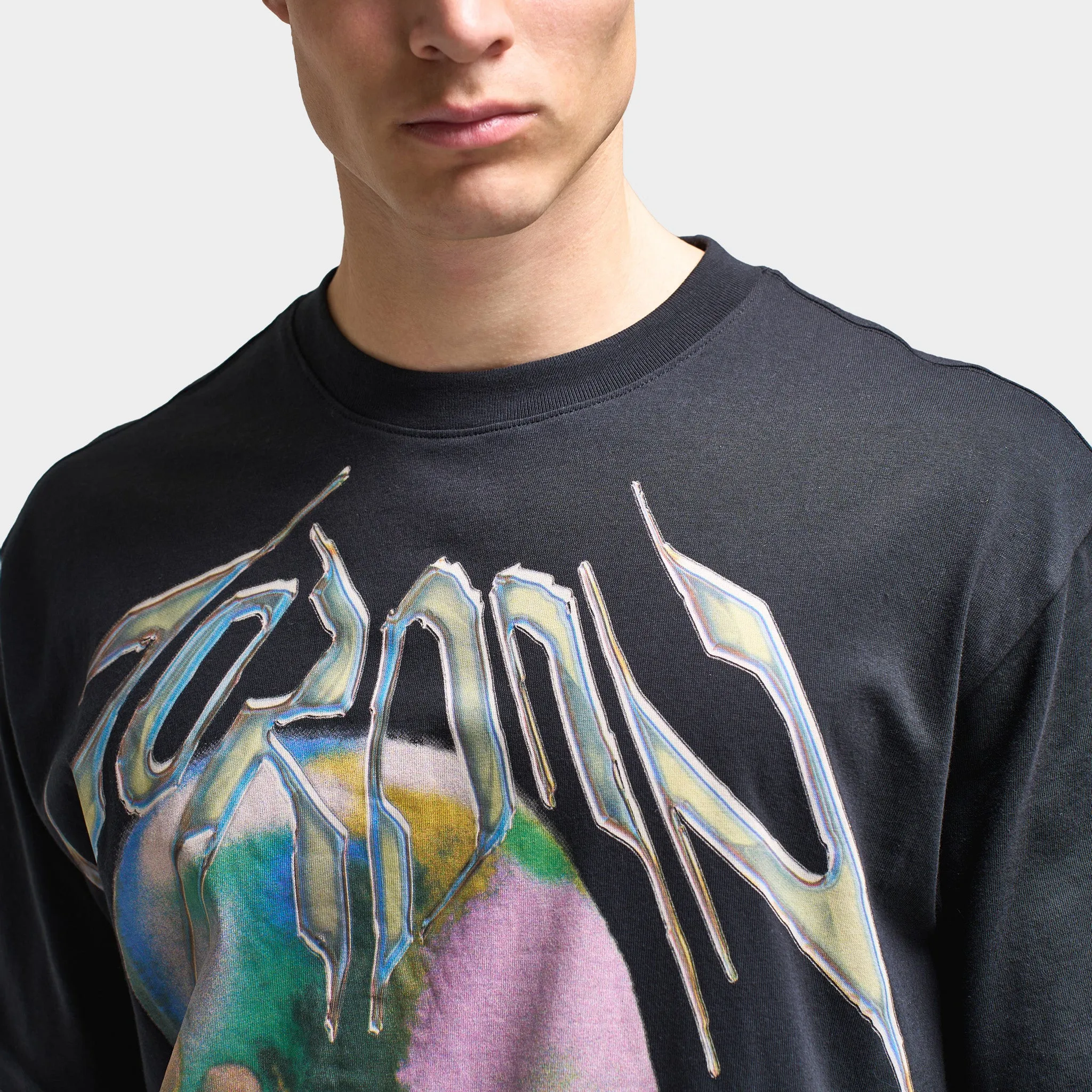 Jordan Dri-FIT Think Graphic T-Shirt Black / White sold by JD Sports product image thumbnail 4