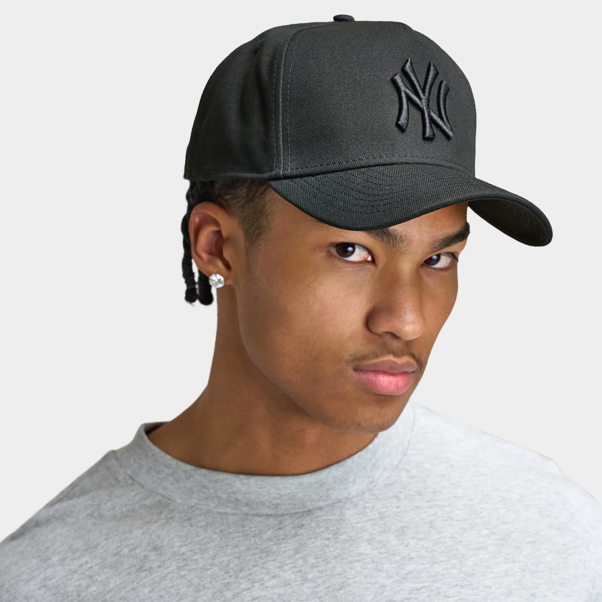New Era New York Yankees 9FORTY A-Frame Snapback Black / Black sold by JD Sports