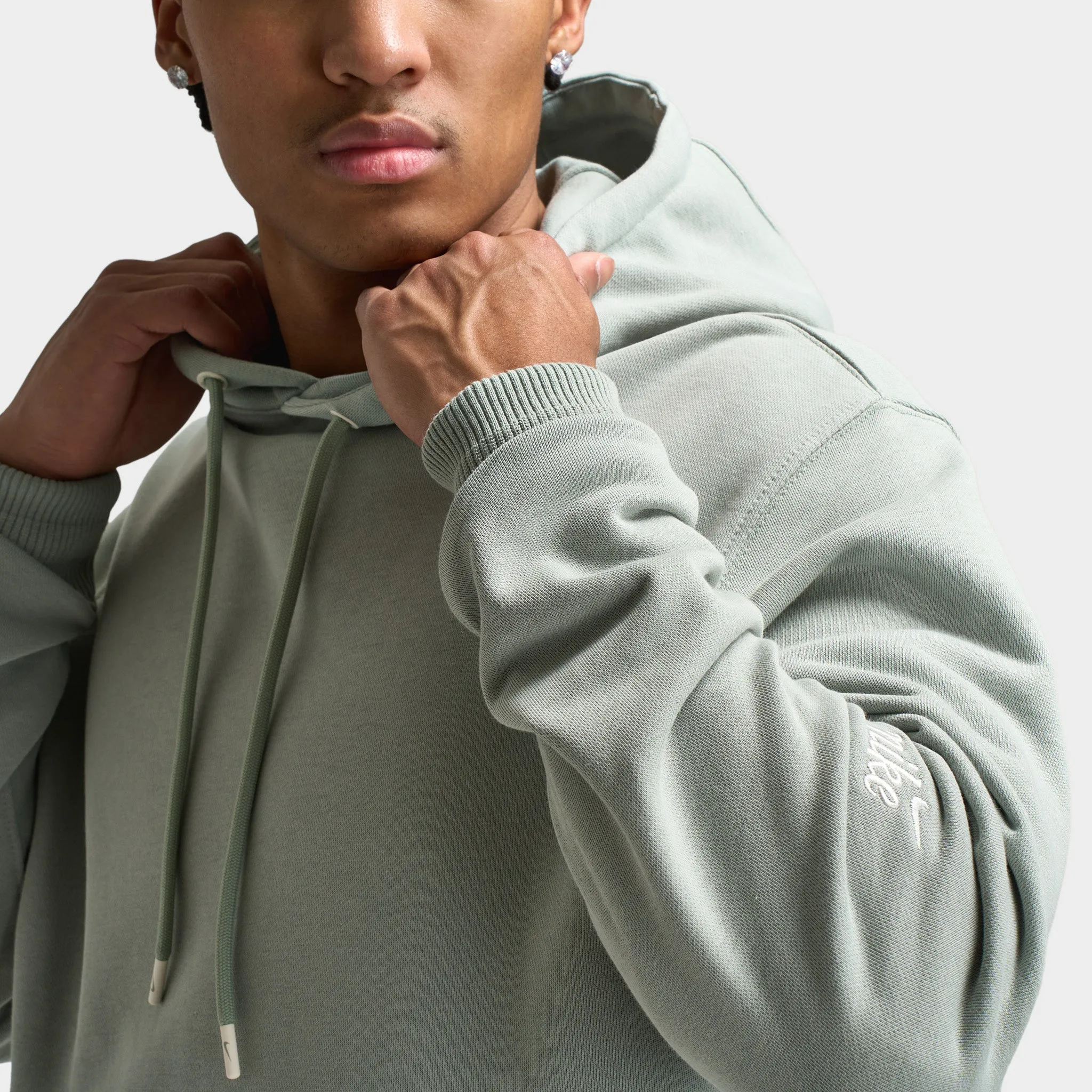 Nike Club Hoodie Refined Jade Horizon / Sail sold by JD Sports product image thumbnail 4