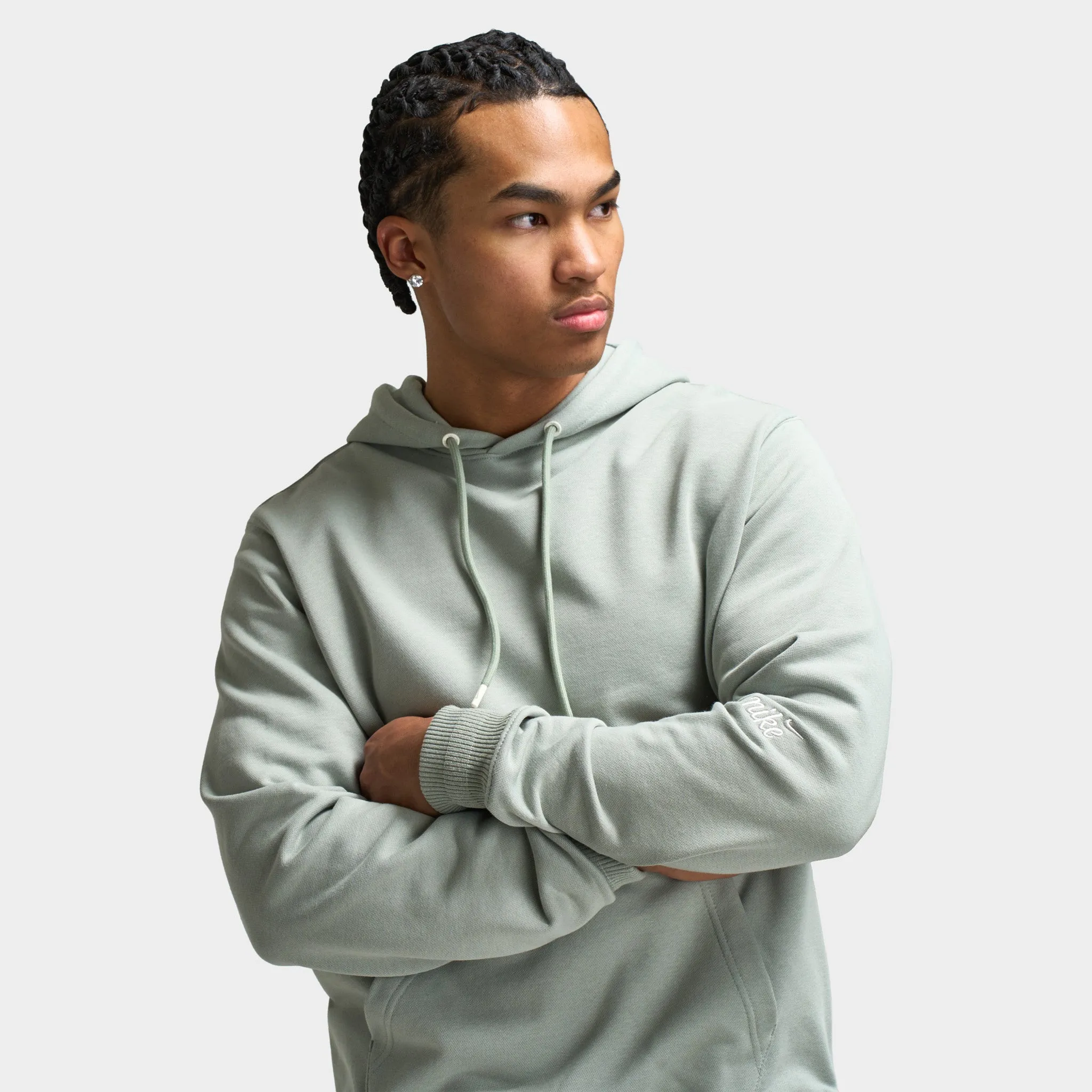 Nike Club Hoodie Refined Jade Horizon / Sail sold by JD Sports product image thumbnail 3