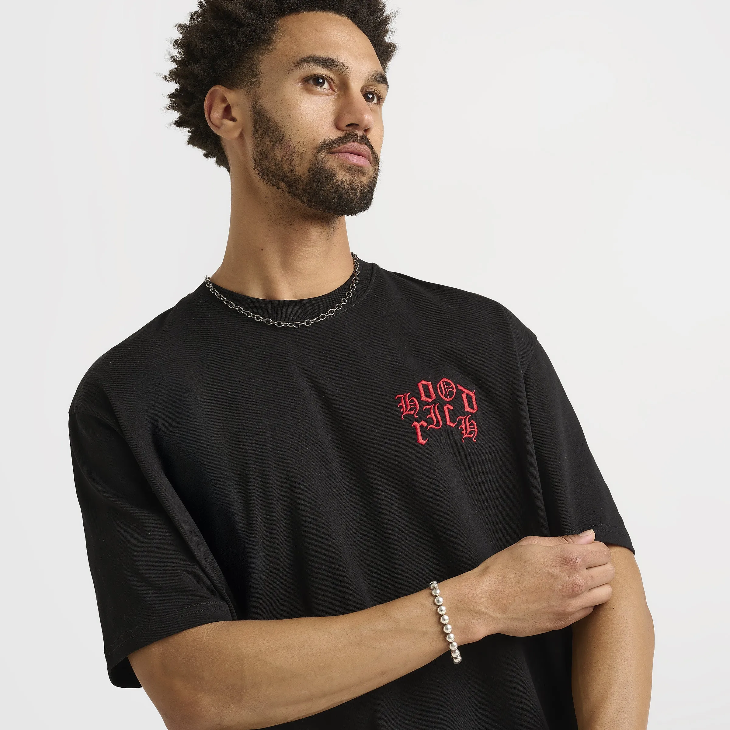 Hoodrich Crown Graphic T-Shirt Black / Lychee sold by JD Sports product image thumbnail 5