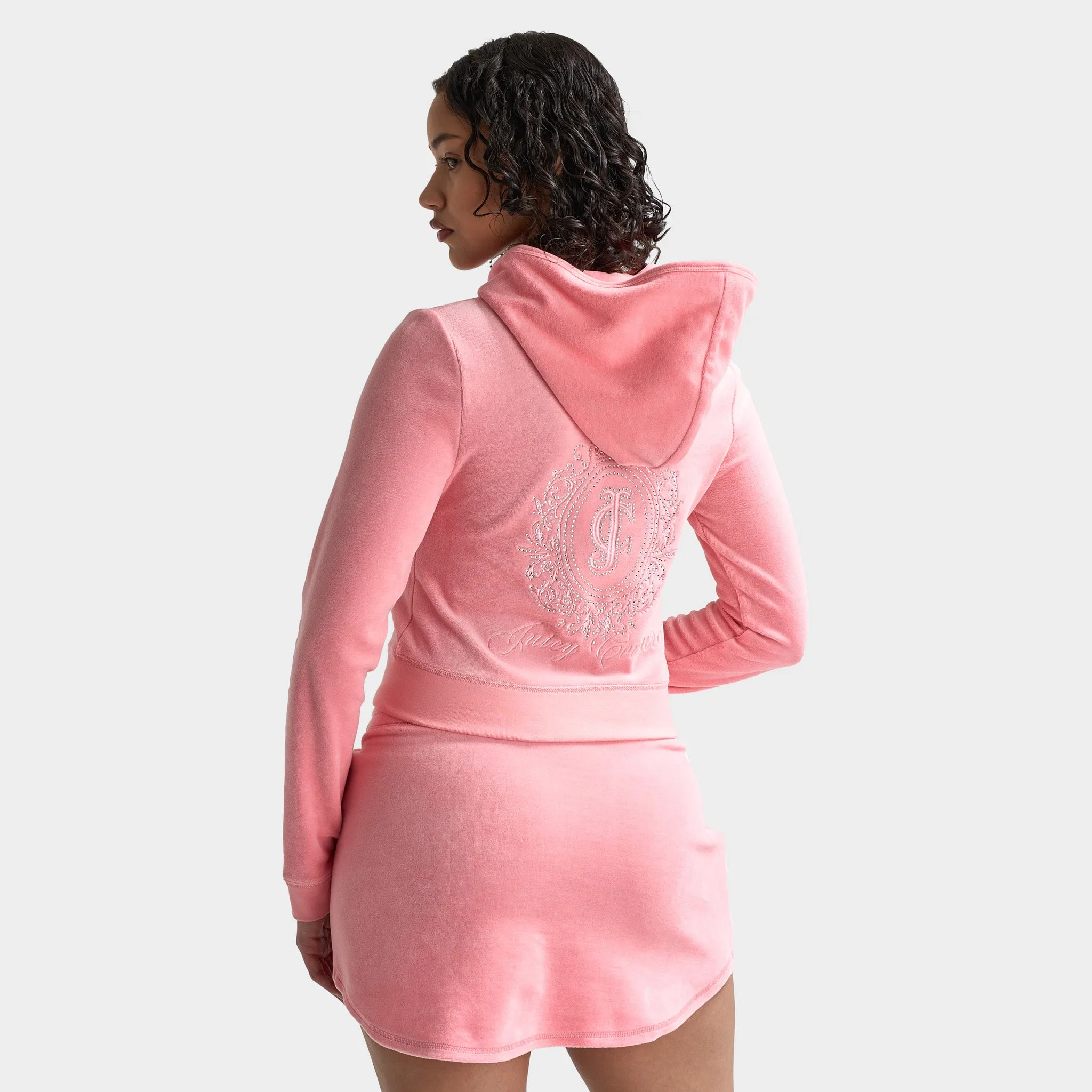 Juicy Couture Women's Heritage Cropped Track Jacket / Strawberry Ice sold by JD Sports product image thumbnail 2