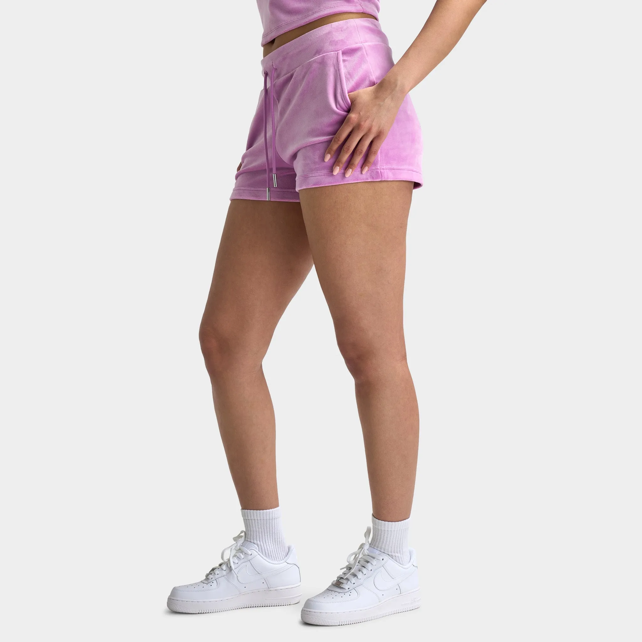 Juicy Couture Women's Luxe Velour Bling Shorts / Violet Tulle sold by JD Sports product image thumbnail 3