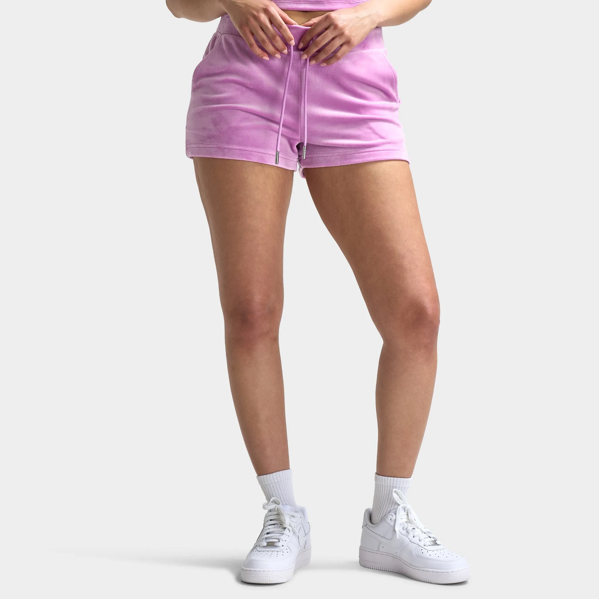 Juicy Couture Women's Luxe Velour Bling Shorts / Violet Tulle sold by JD Sports