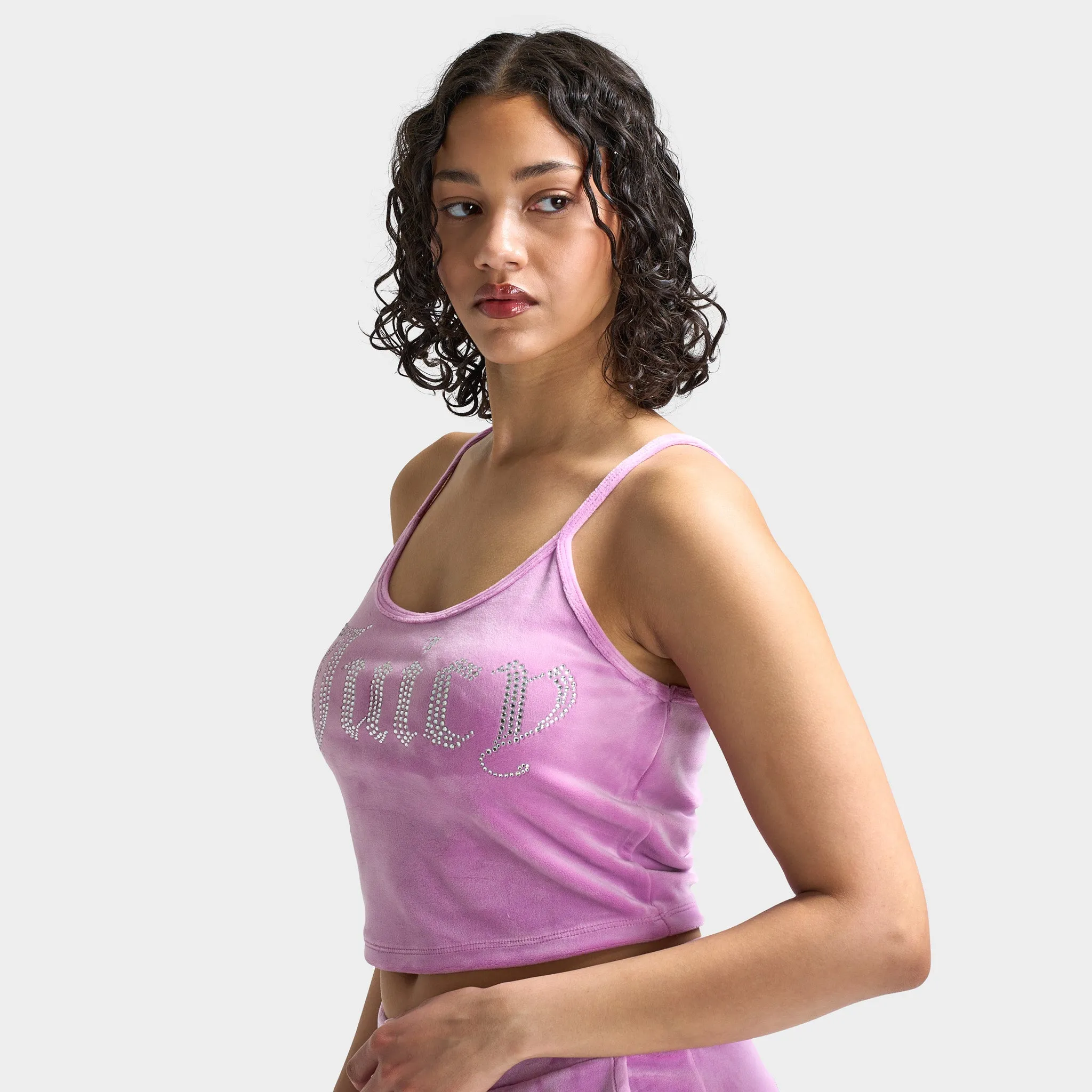 Juicy Couture Women's Fitted Cropped Tank / Violet Tulle sold by JD Sports product image thumbnail 3