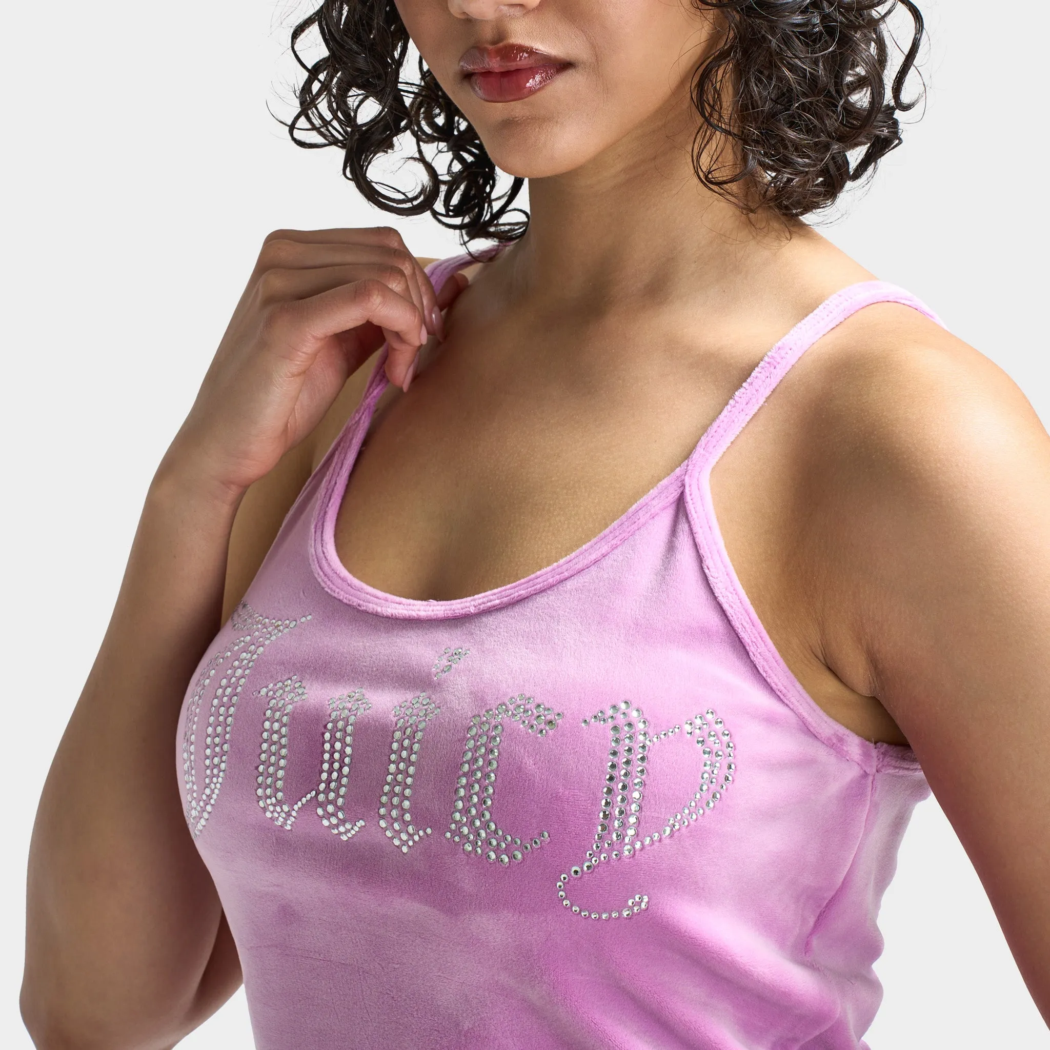 Juicy Couture Women's Fitted Cropped Tank / Violet Tulle sold by JD Sports product image thumbnail 4