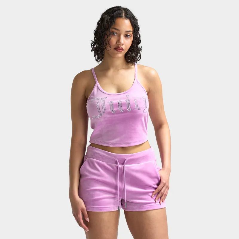Juicy Couture Women's Fitted Cropped Tank / Violet Tulle sold by JD Sports