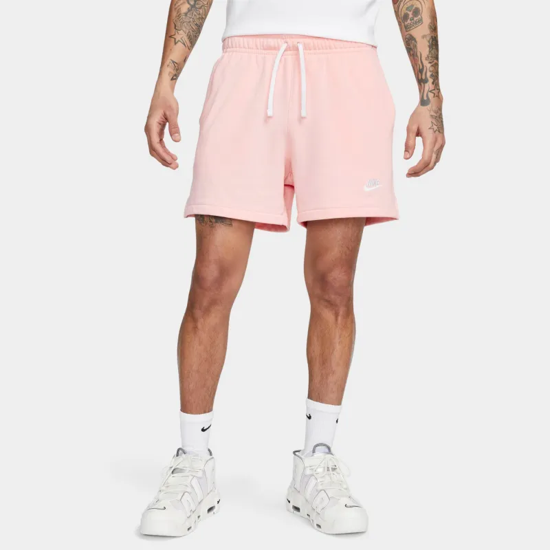 Nike Club French Terry Flow Shorts Pink Bloom / White - White made by Nike