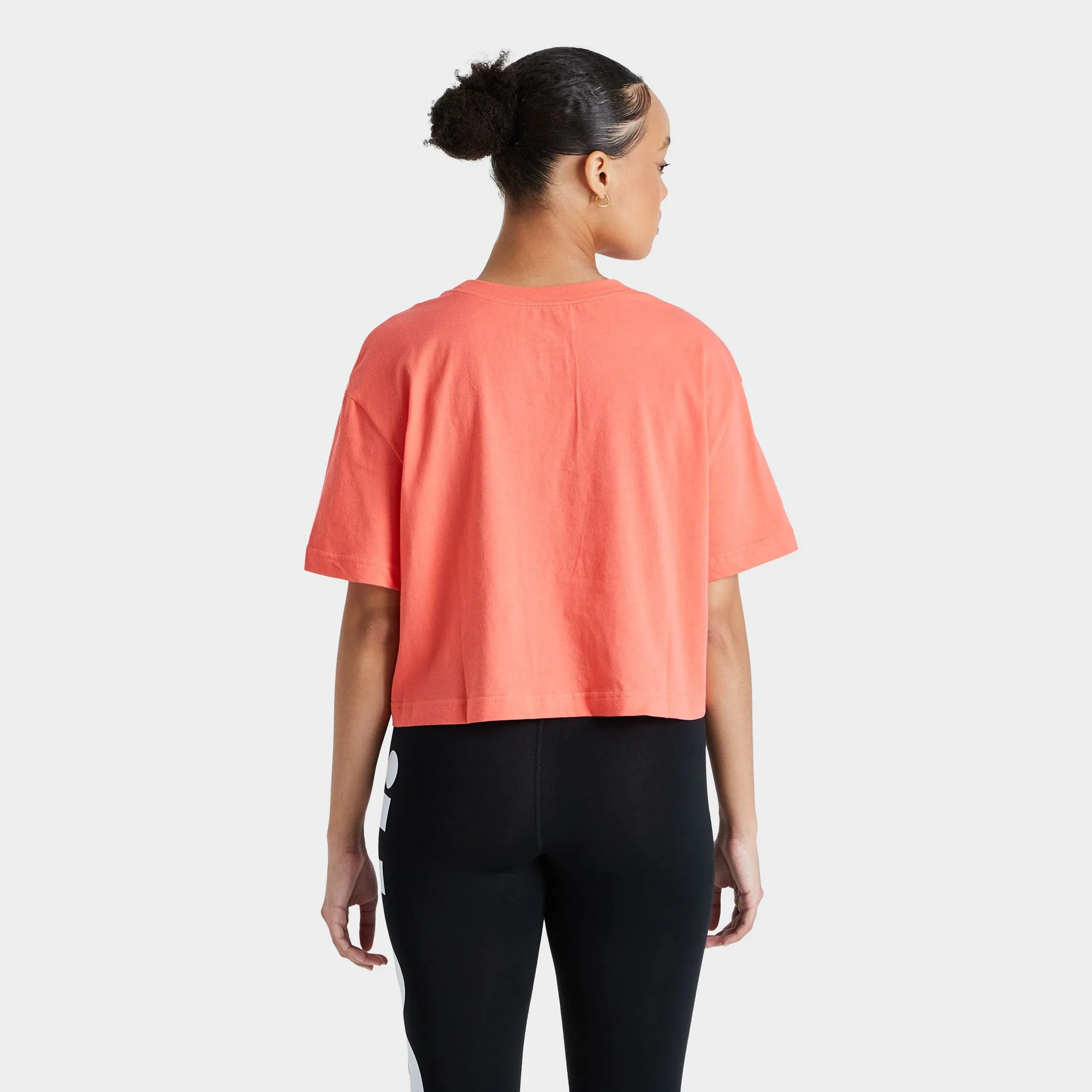 Nike Sportswear Women's Essential Cropped T-shirt Magic Ember / White sold by JD Sports product image thumbnail 2