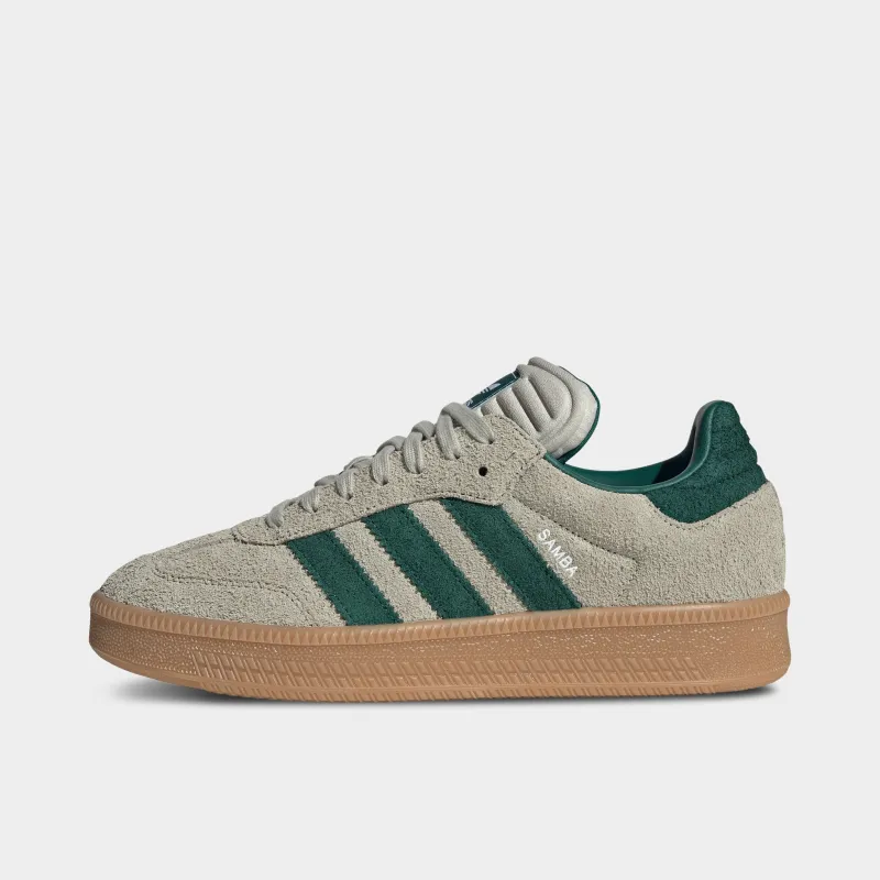 adidas Samba XLG Putty Grey / Collegiate Green - Gum sold by JD Sports
