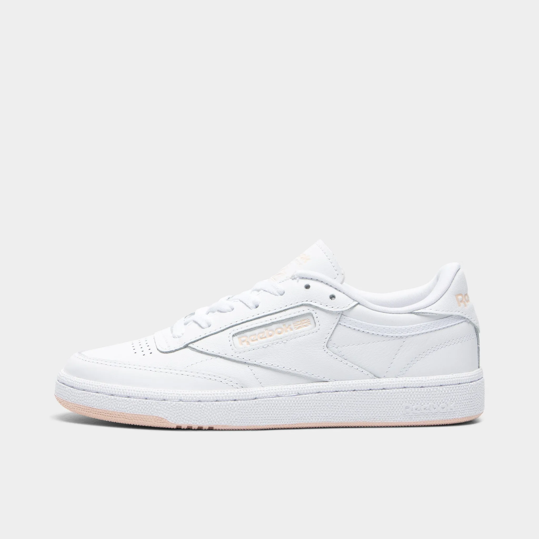 Reebok Women's Club C 85 White / Bleached Peach sold by JD Sports