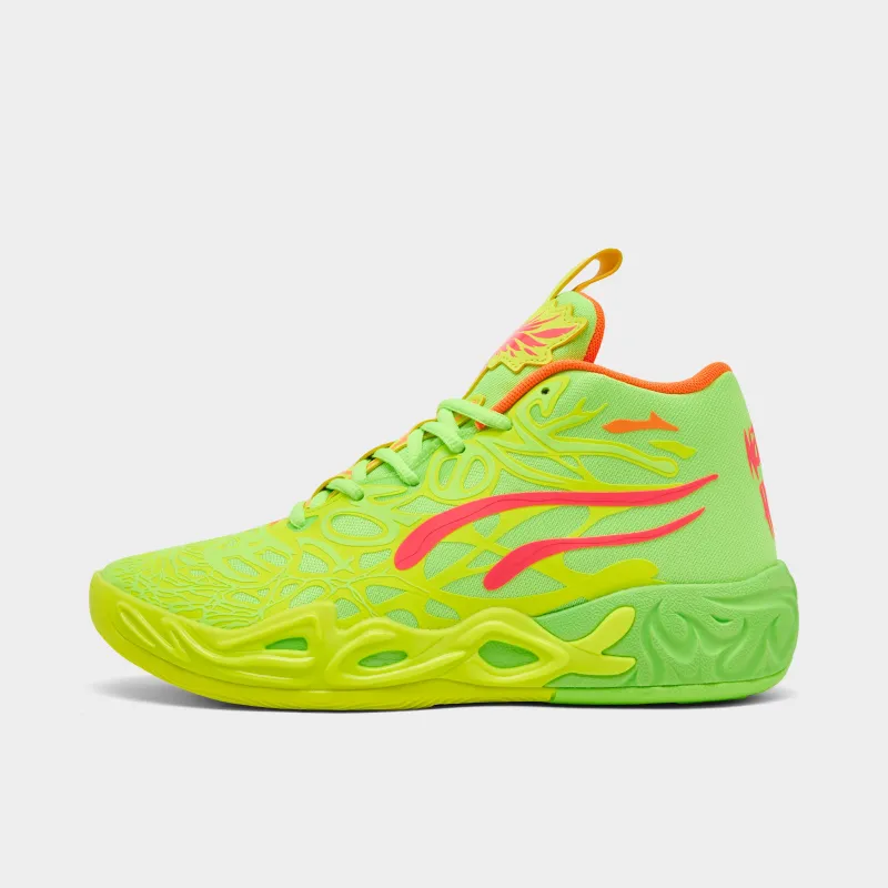 Puma x LaMelo Ball Juniors' MB.04 "Gem" Yellow Alert / Green Glare - Pink Alert sold by JD Sports