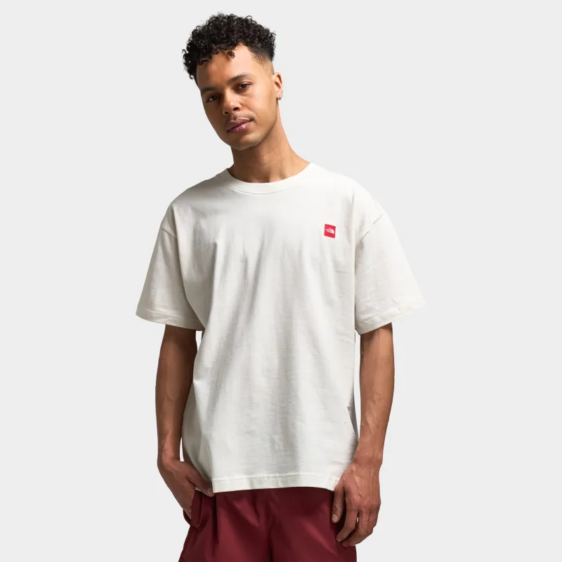 The North Face Red Box Kilimanjaro Heavyweight T-Shirt / White Dune sold by JD Sports