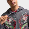 Ed Hardy Dragon Flame Full Zip Hoodie / Charcoal sold by JD Sports