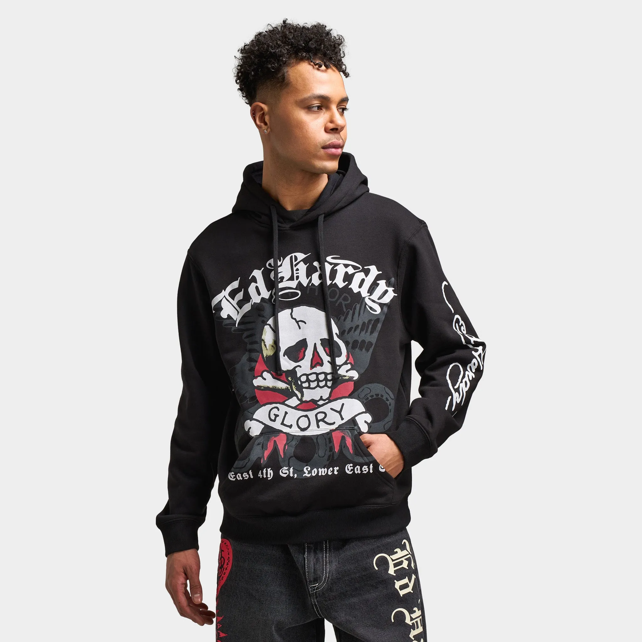 Ed Hardy Skull Pullover Hoodie / Black sold by JD Sports