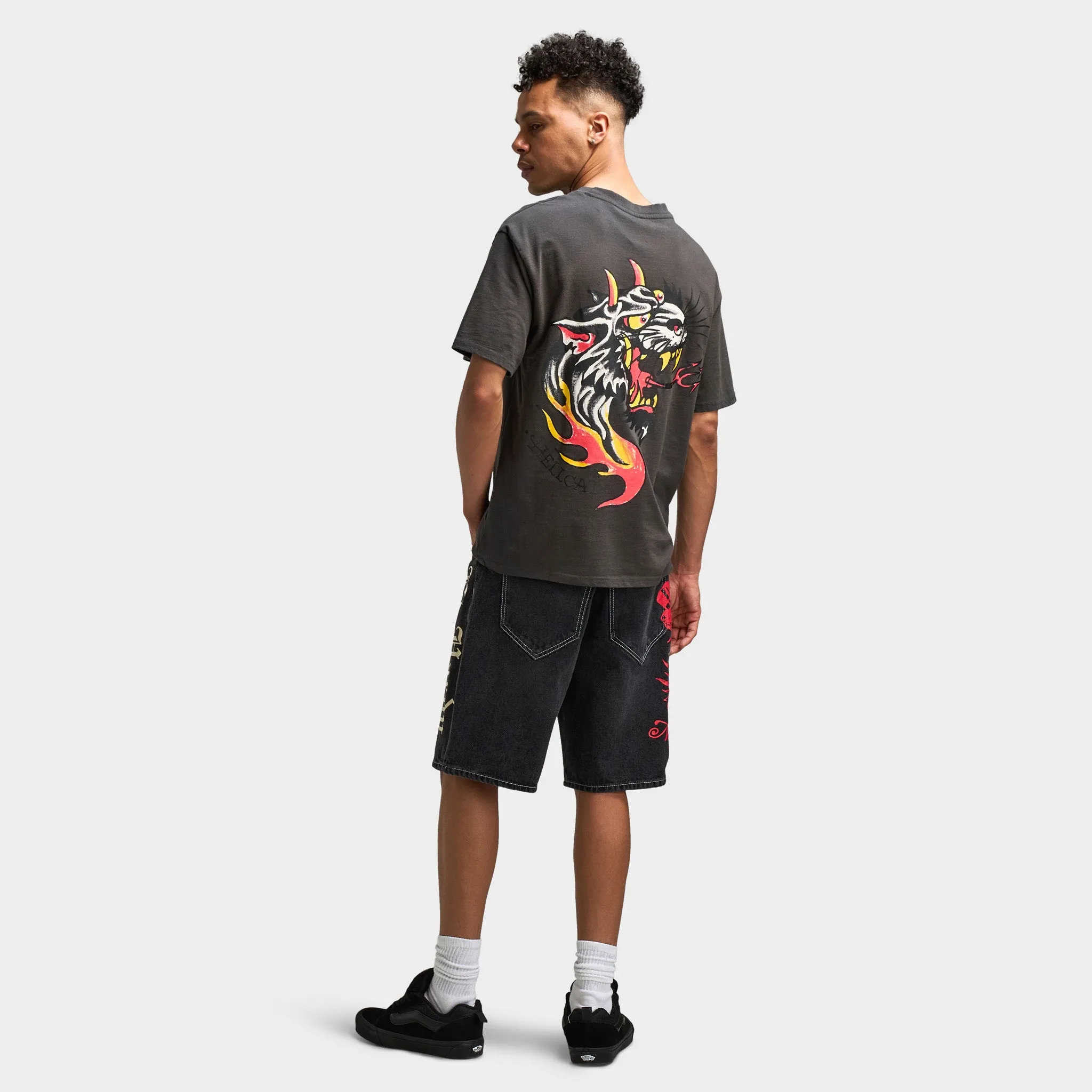 Ed Hardy Vintage Panther Flame Graphic T-Shirt / Charcoal sold by JD Sports product image thumbnail 5