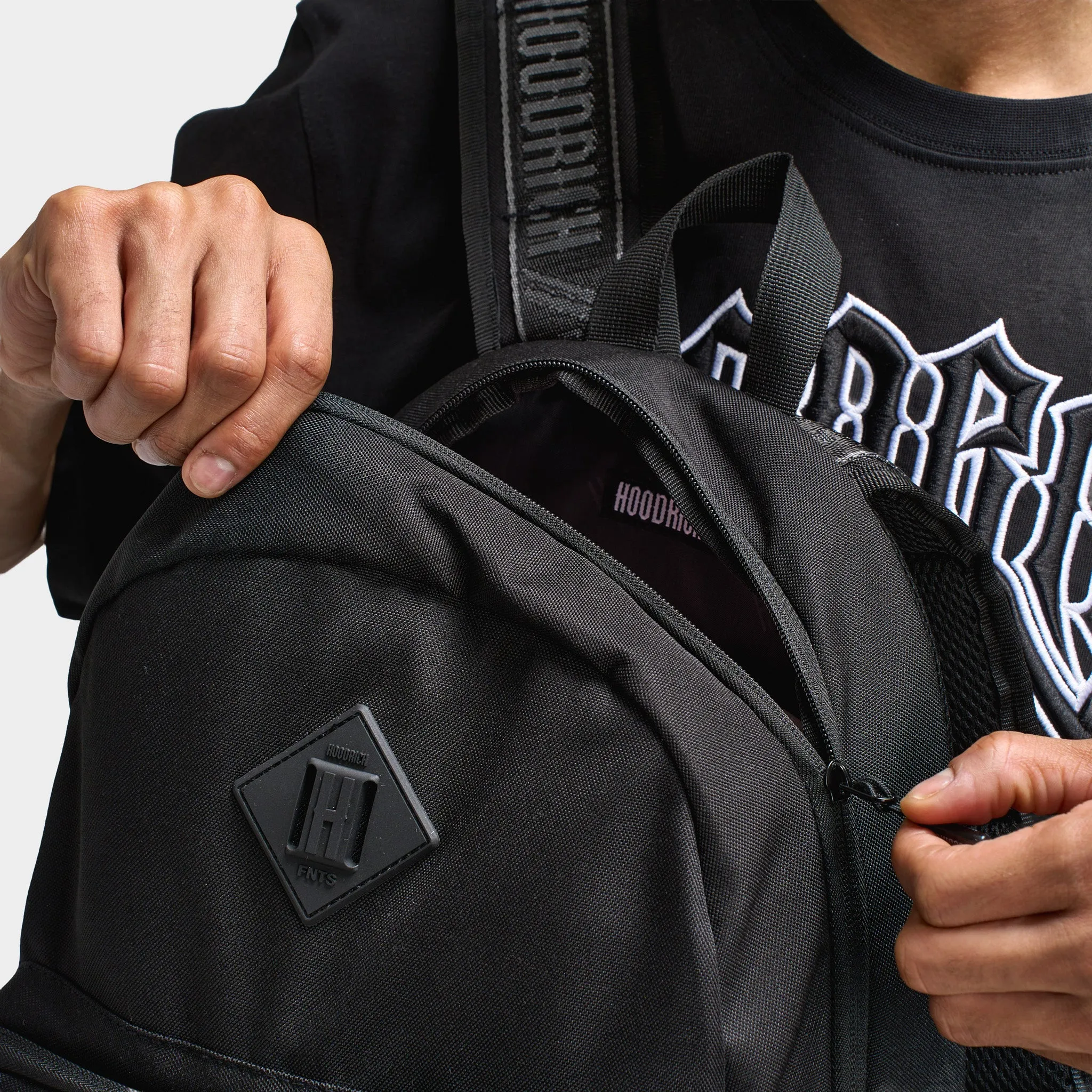 Hoodrich Fusion Backpack Black / White - Red sold by JD Sports product image thumbnail 5