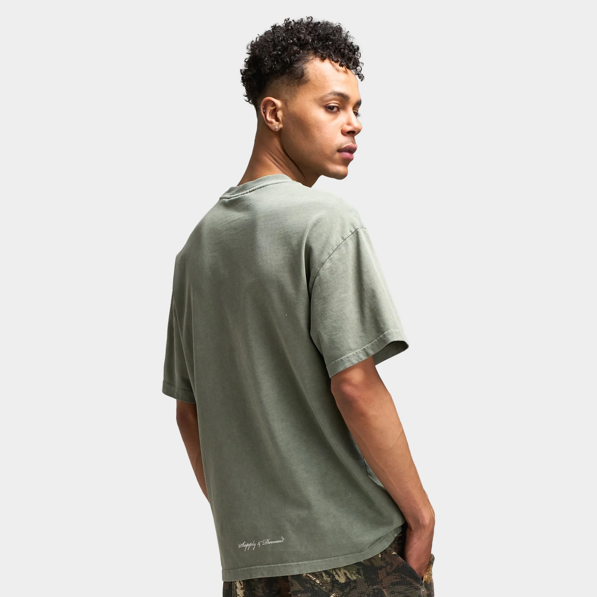 Supply & Demand Aydar Graphic T-Shirt / Washed Ivy Green sold by JD Sports product image thumbnail 2