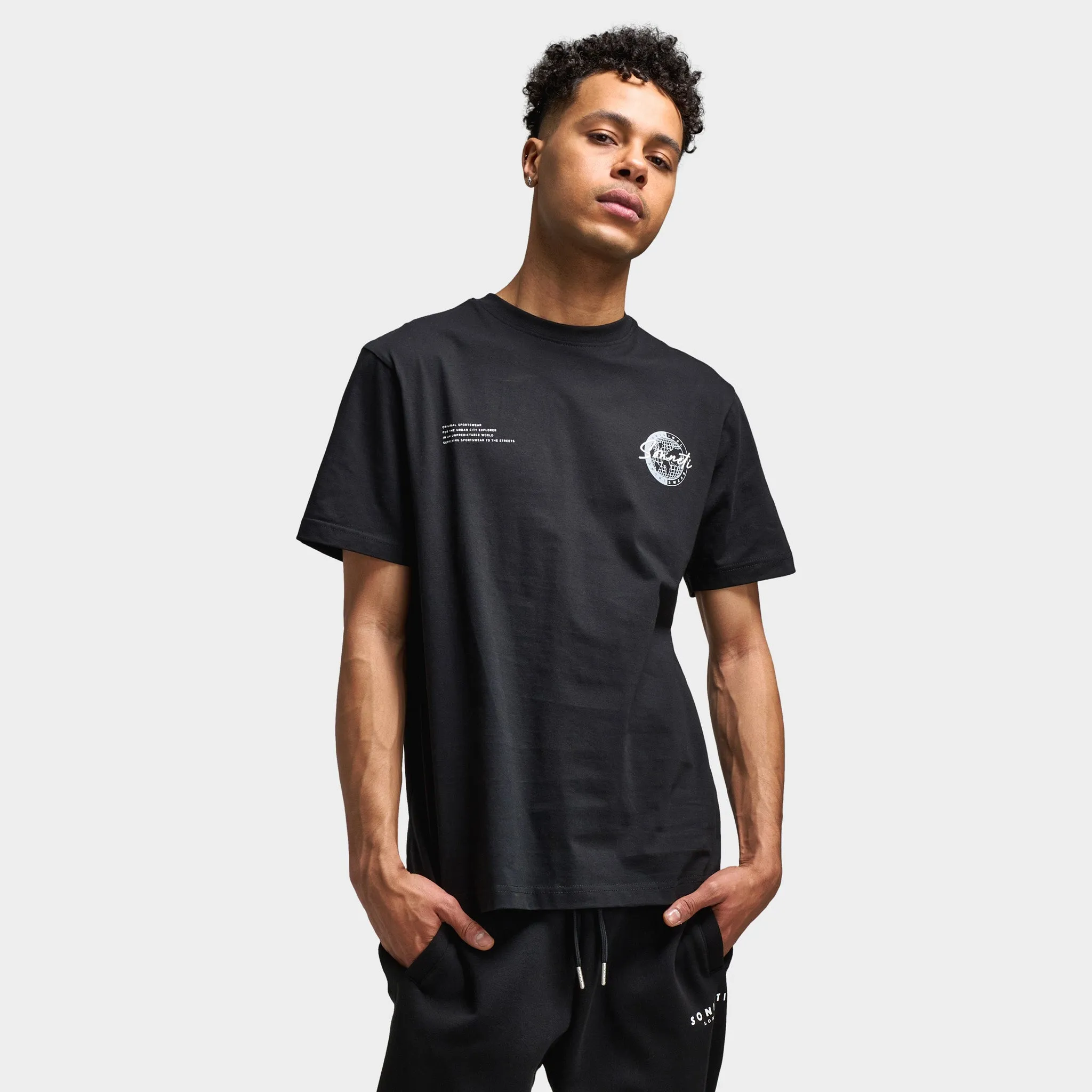 Sonneti Titanium Graphic T-Shirt / Black sold by JD Sports