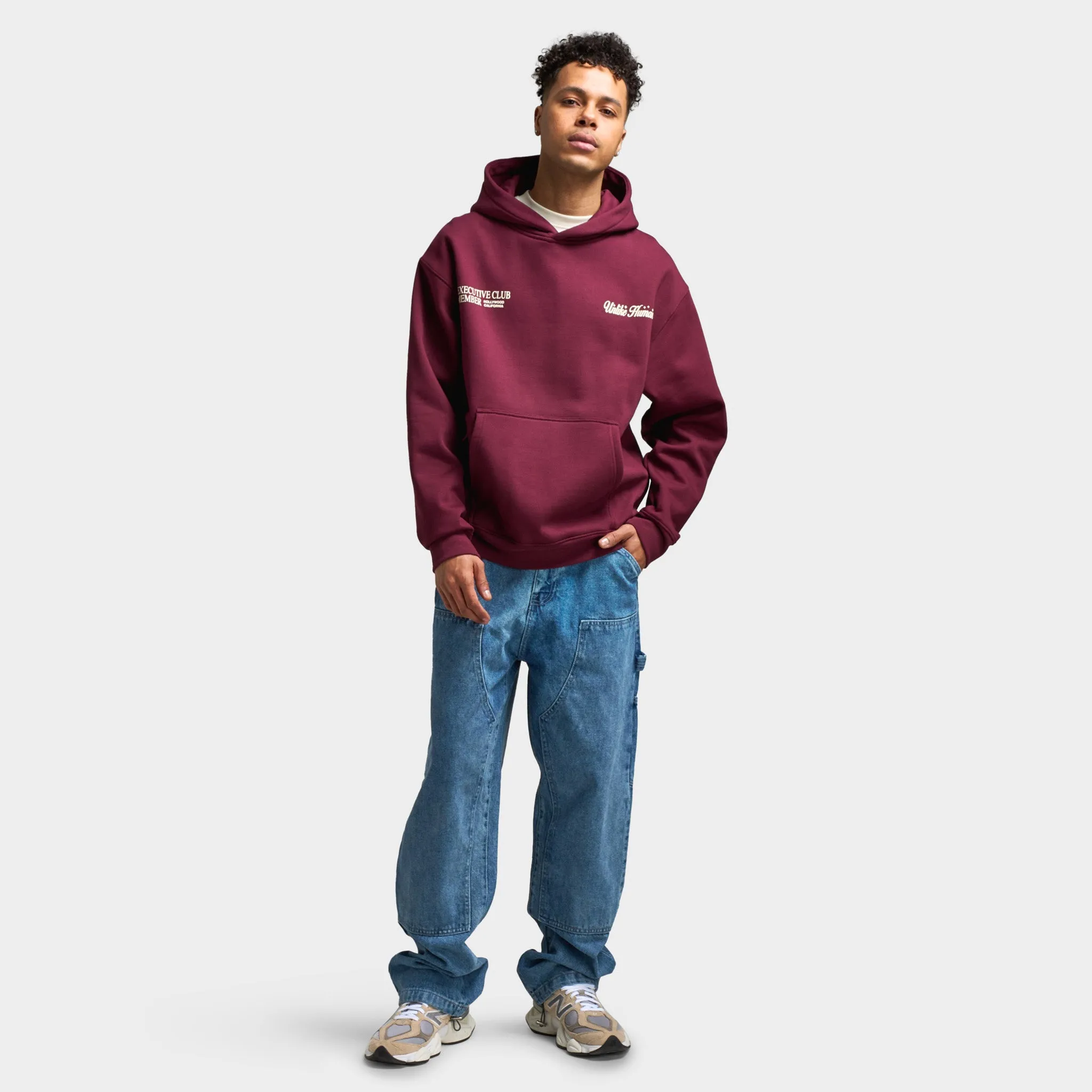 Unlike Humans Fremont Pullover Hoodie / Windsor Wine sold by JD Sports product image thumbnail 5