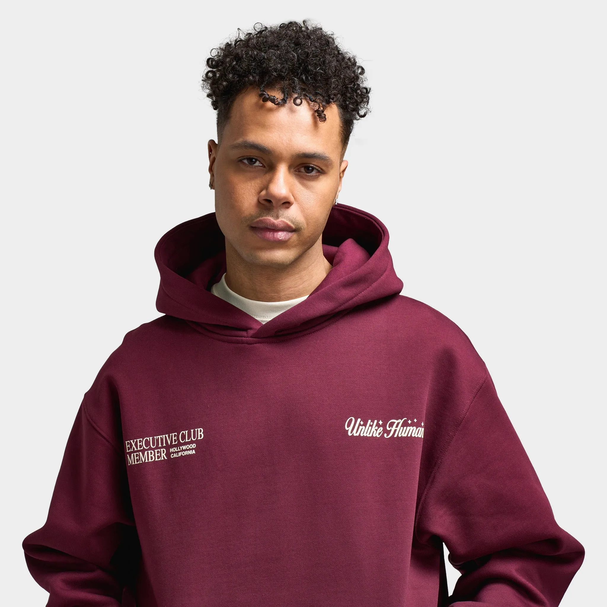 Unlike Humans Fremont Pullover Hoodie / Windsor Wine sold by JD Sports product image thumbnail 4