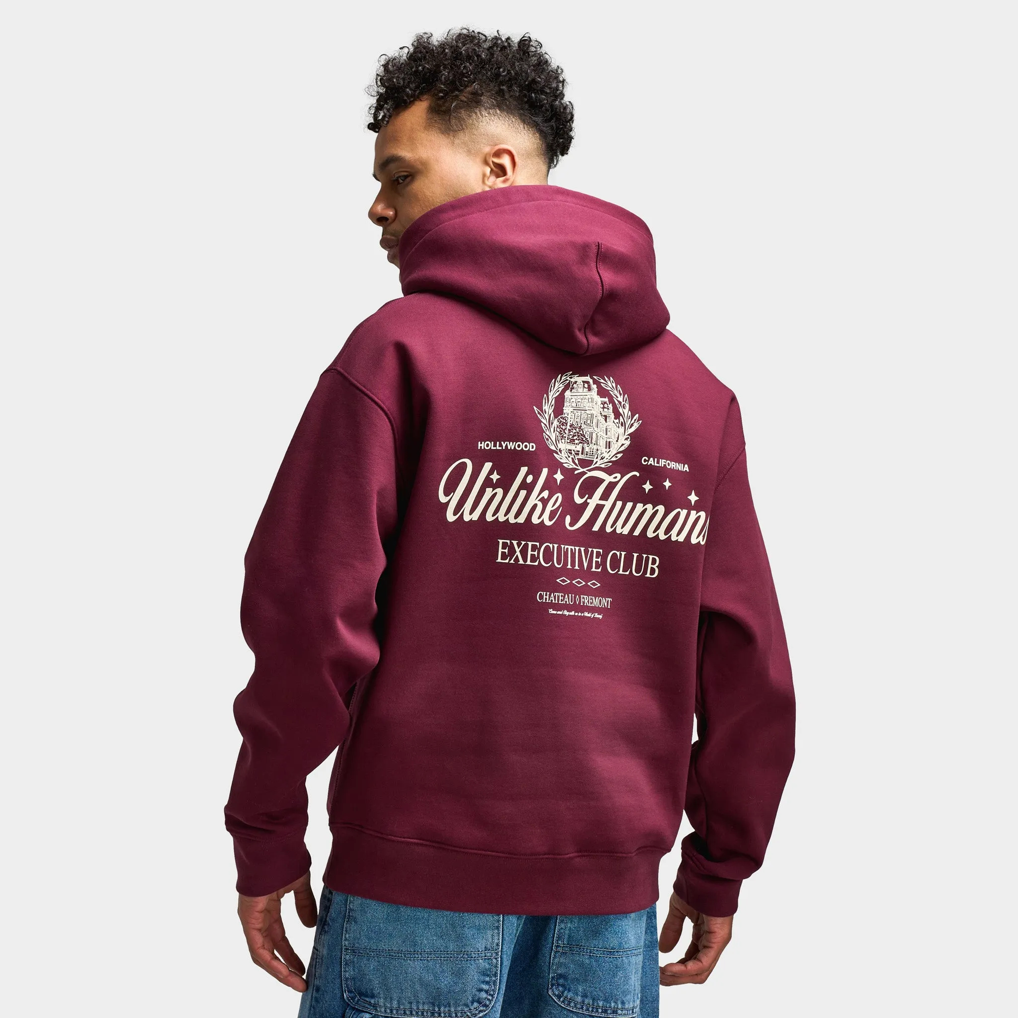Unlike Humans Fremont Pullover Hoodie / Windsor Wine sold by JD Sports product image thumbnail 2