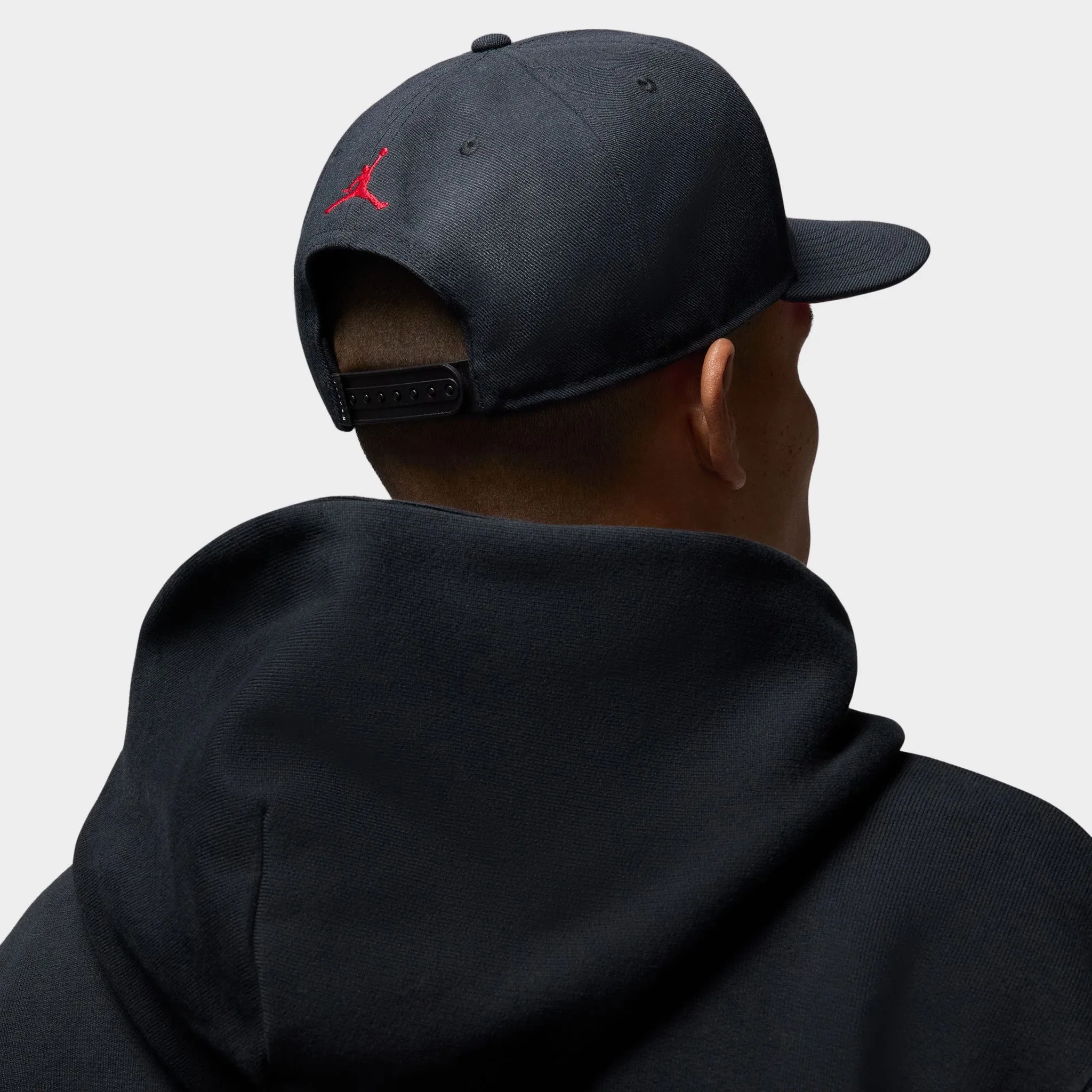 Jordan Pro Structured Strapback Cap Black / Gym Red sold by JD Sports product image thumbnail 4