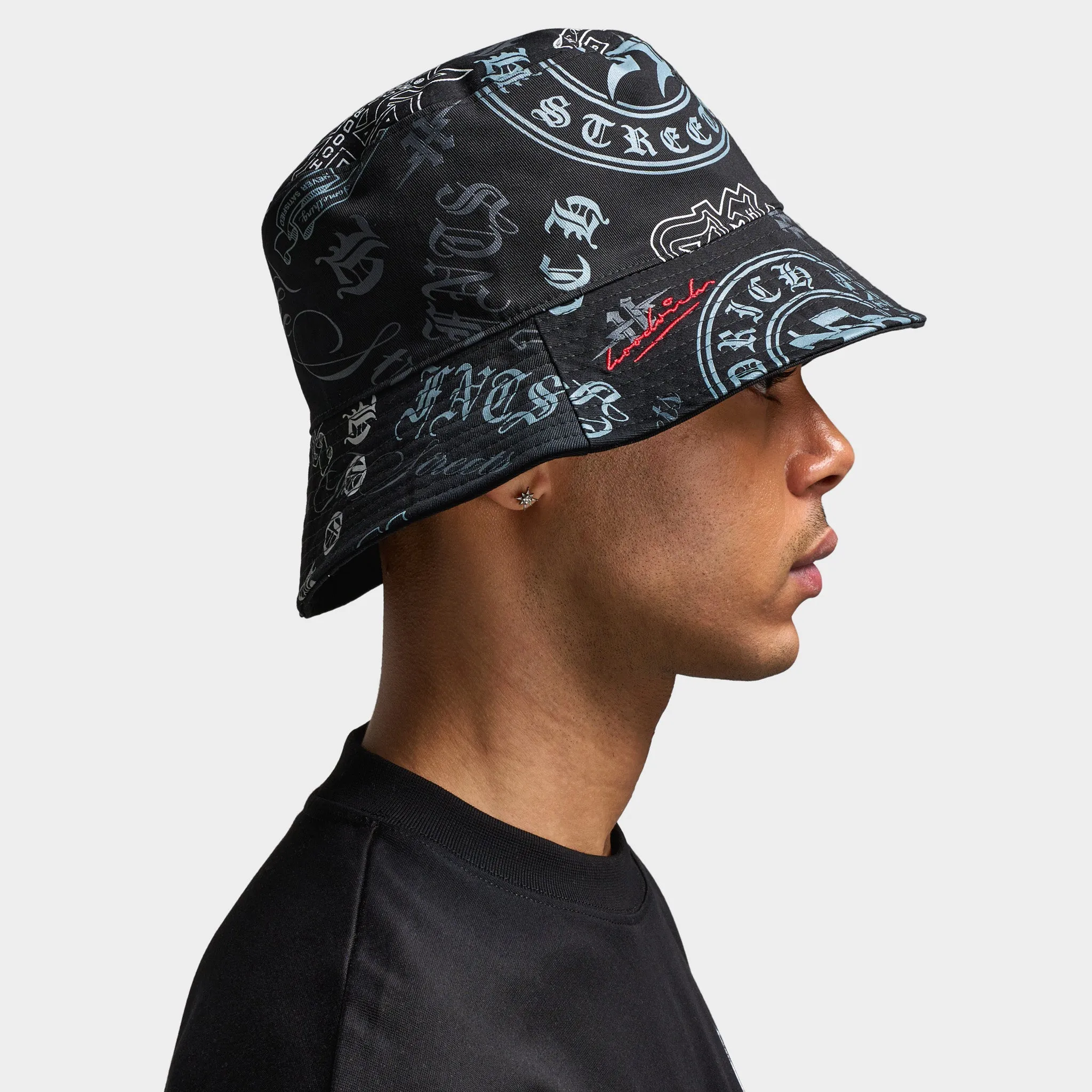 Hoodrich Gothtoss Bucket Hat Black / White sold by JD Sports product image thumbnail 4