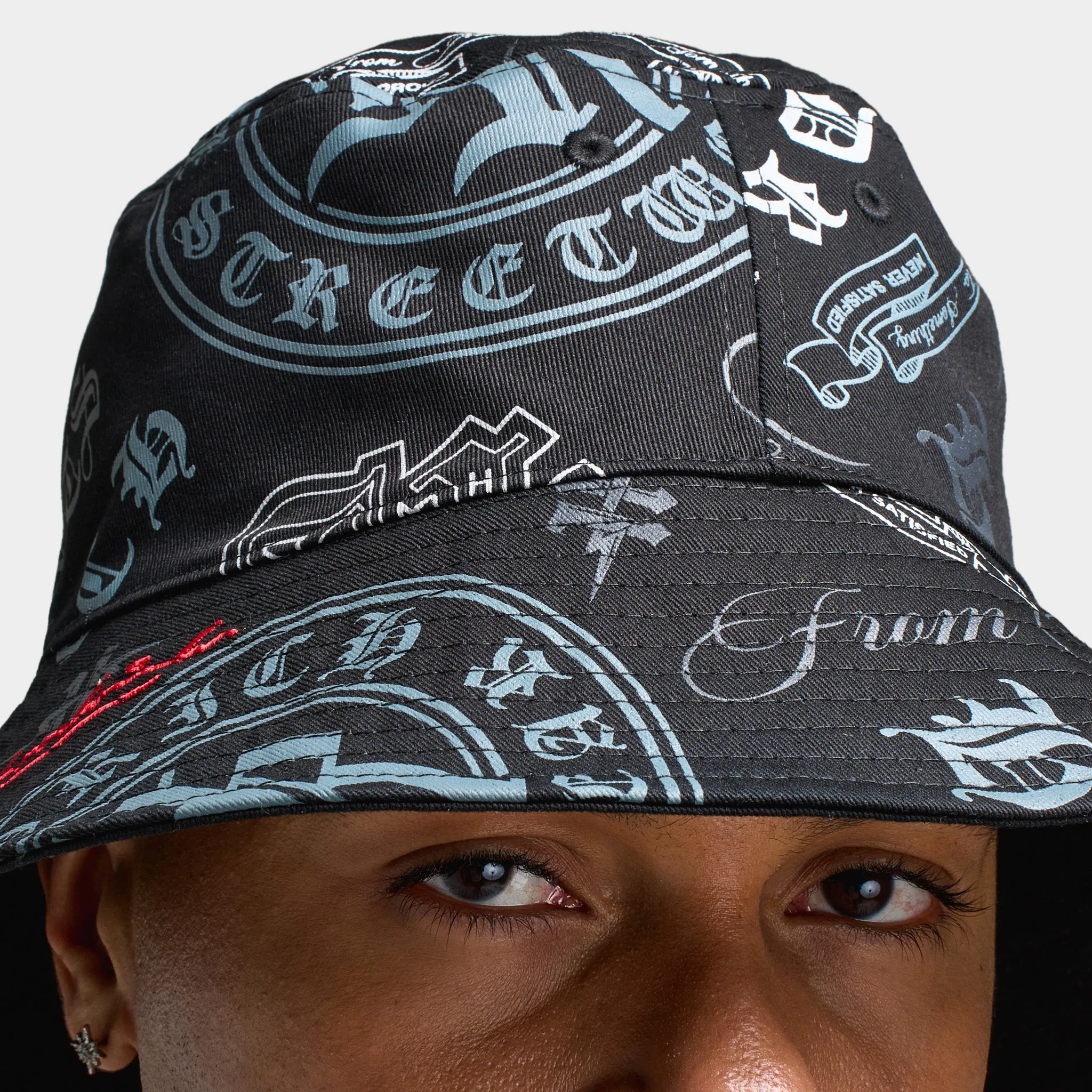 Hoodrich Gothtoss Bucket Hat Black / White sold by JD Sports product image thumbnail 2