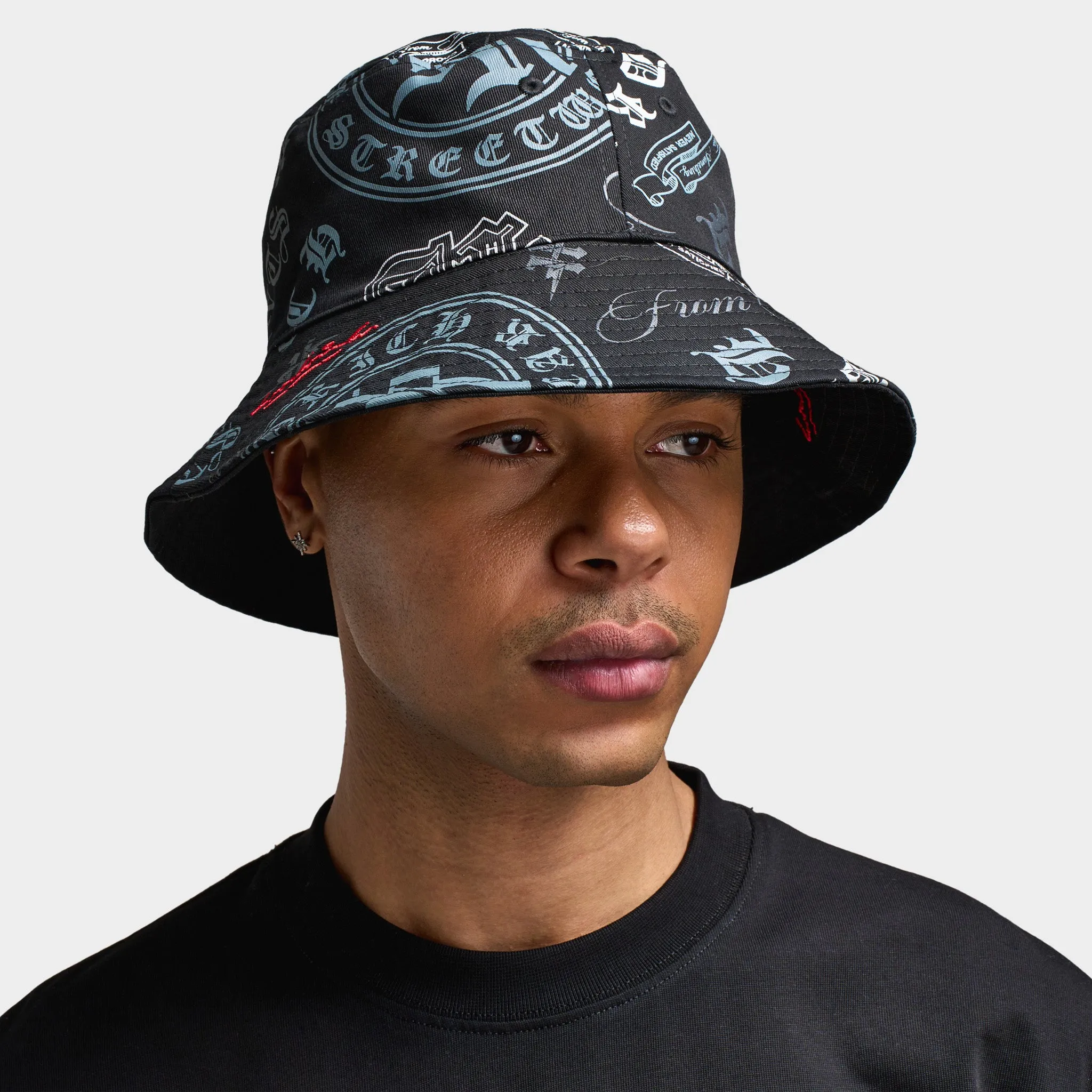 Hoodrich Gothtoss Bucket Hat Black / White sold by JD Sports