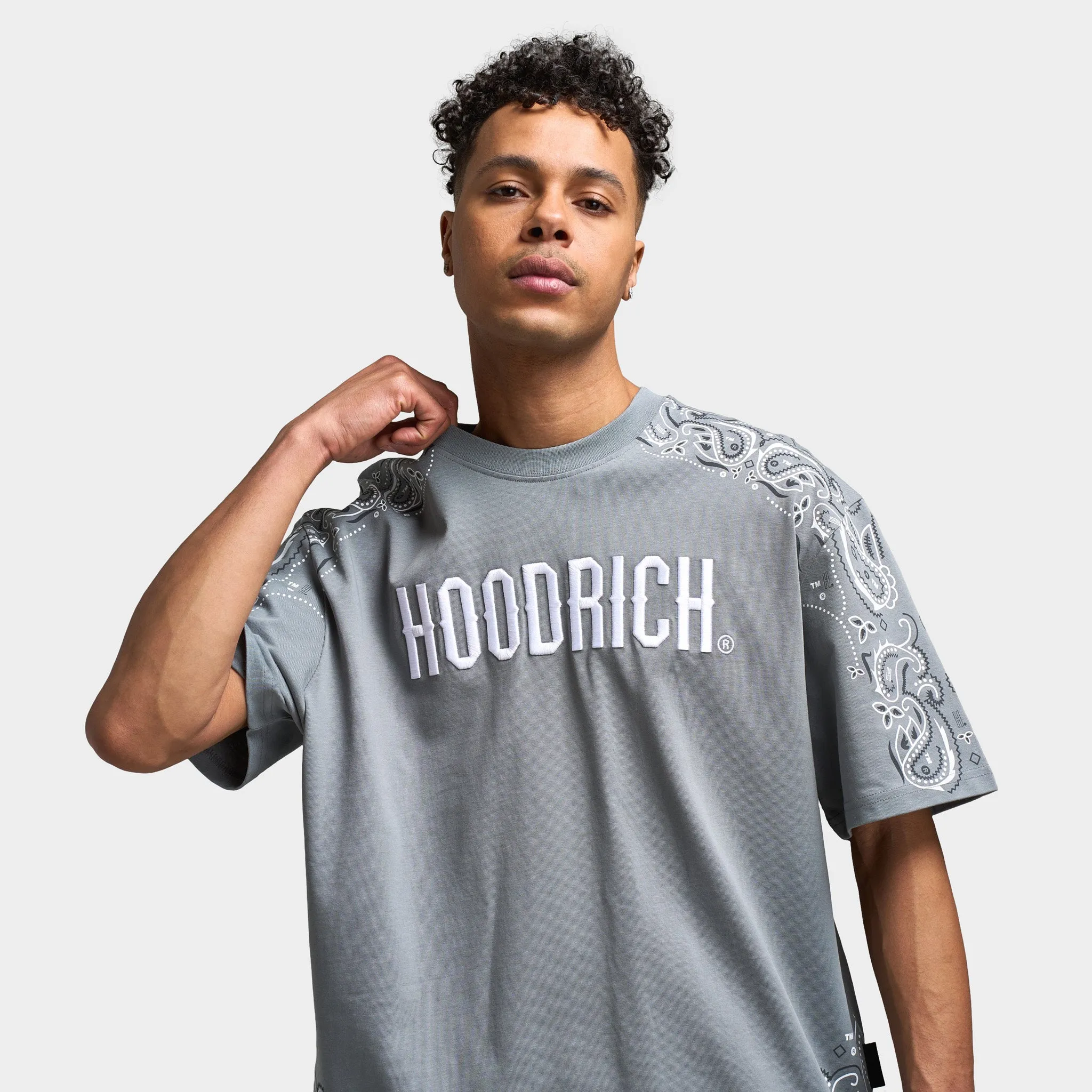 Hoodrich Motif Oversized Graphic T-Shirt Monument / White - Lava Smoke sold by JD Sports product image thumbnail 4