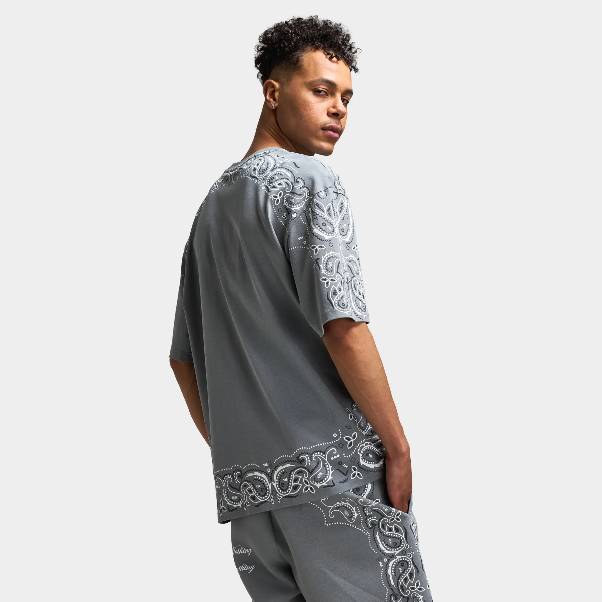 Hoodrich Motif Oversized Graphic T-Shirt Monument / White - Lava Smoke sold by JD Sports product image thumbnail 2