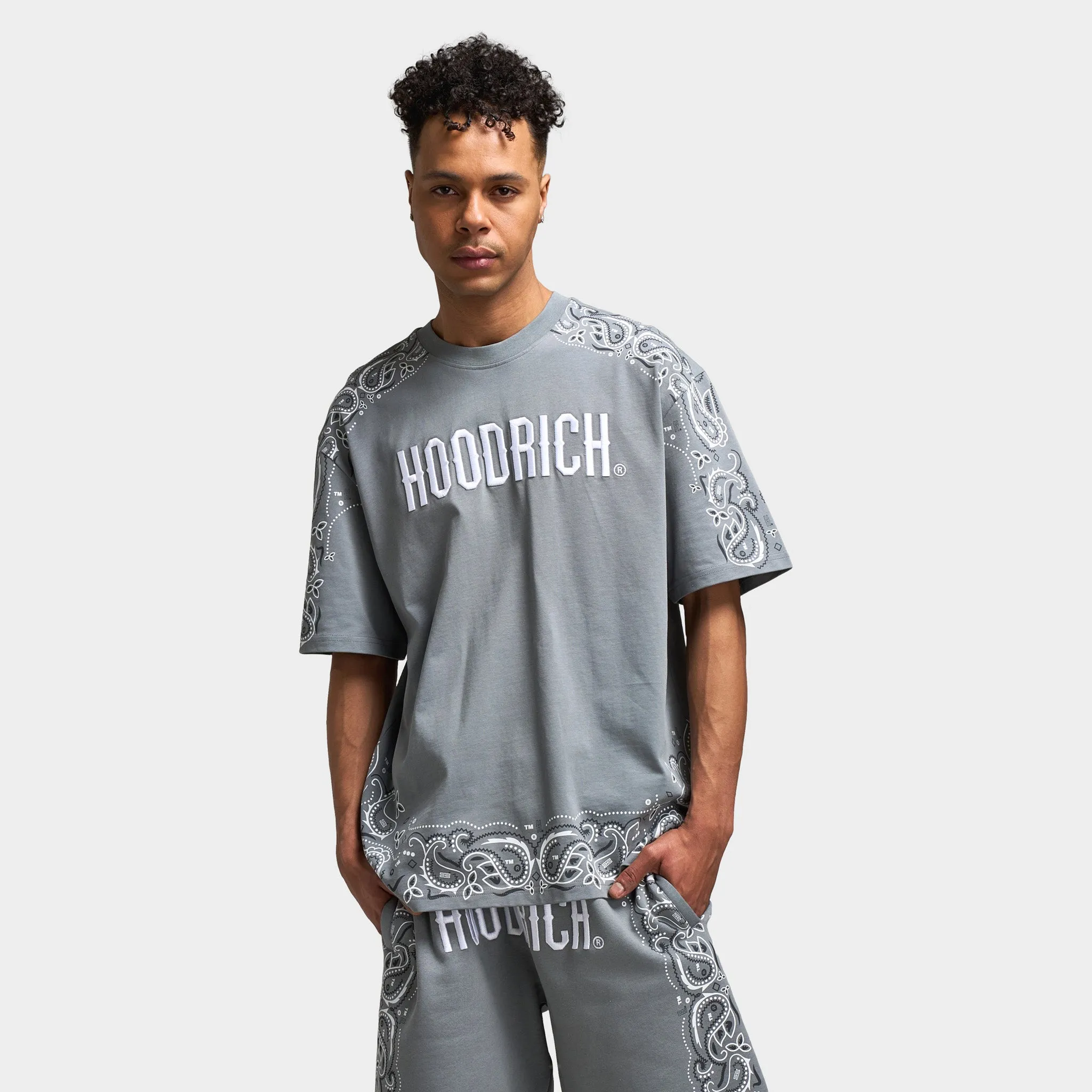 Hoodrich Motif Oversized Graphic T-Shirt Monument / White - Lava Smoke sold by JD Sports