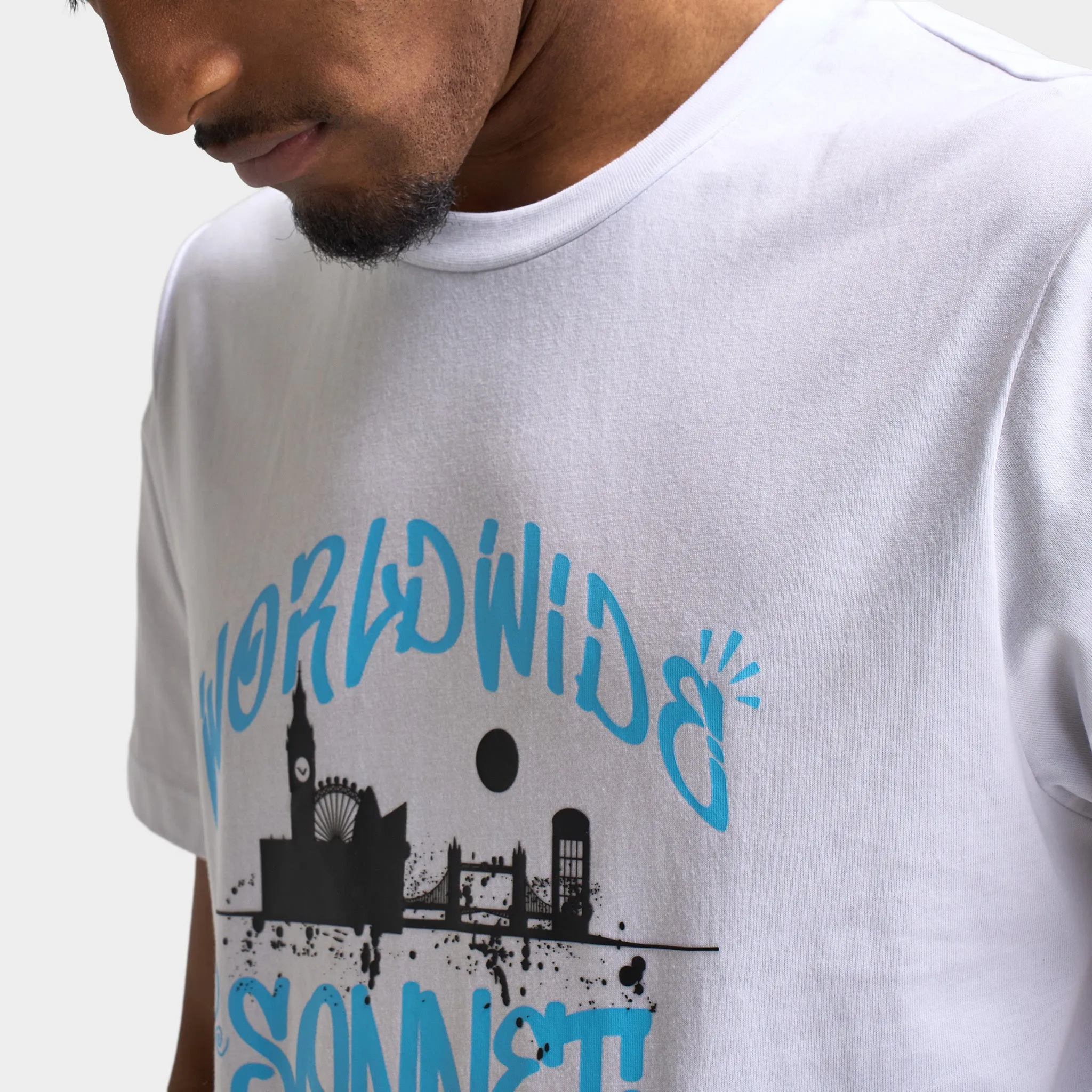 Sonneti World Graphic T-Shirt / Optic White sold by JD Sports product image thumbnail 4