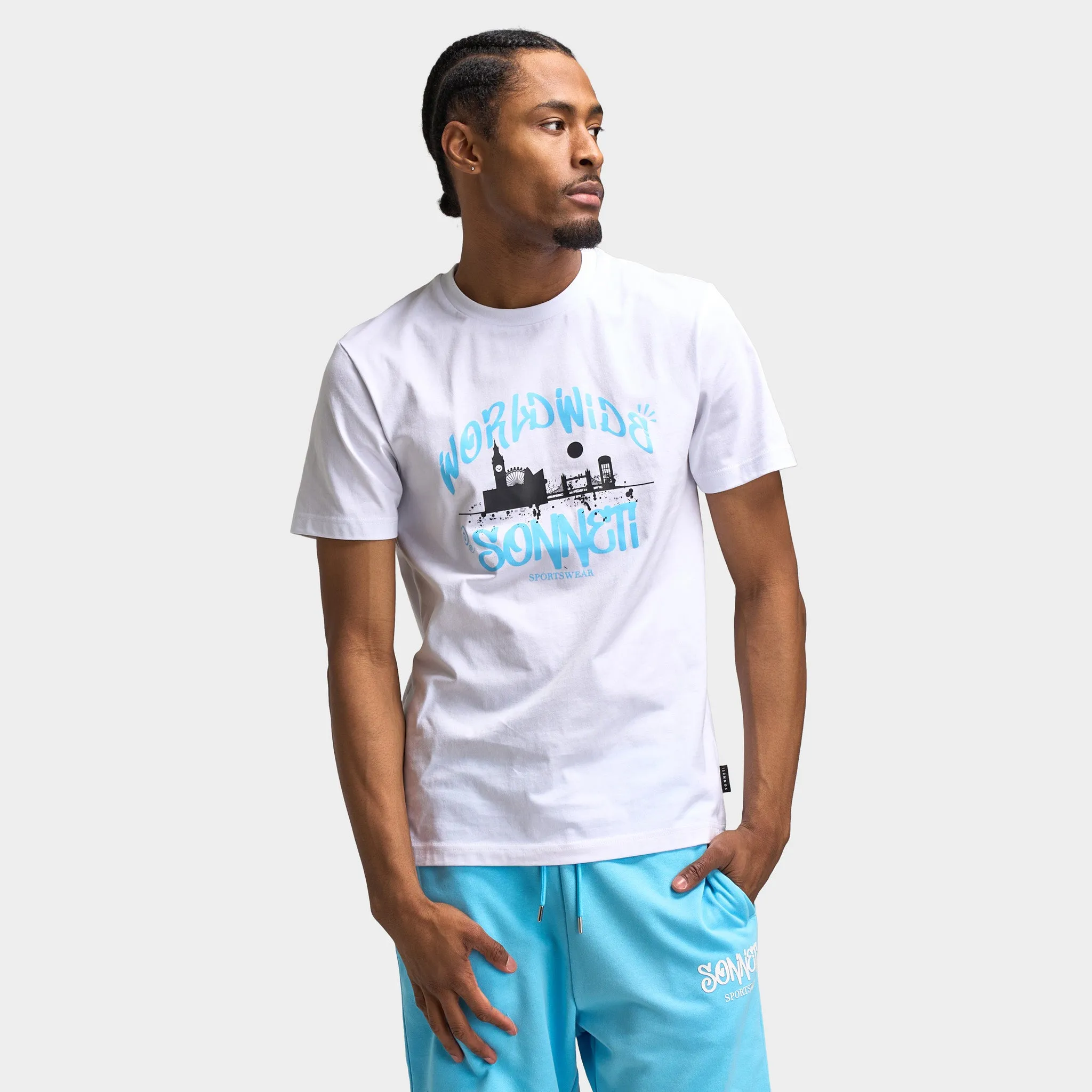 Sonneti World Graphic T-Shirt / Optic White sold by JD Sports