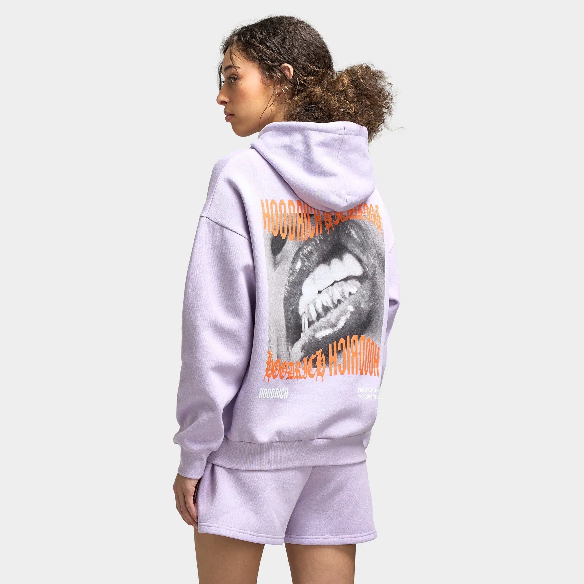 Hoodrich Women's Flex Oversized Hoodie Pastel Lilac / Persimmon Orange sold by JD Sports