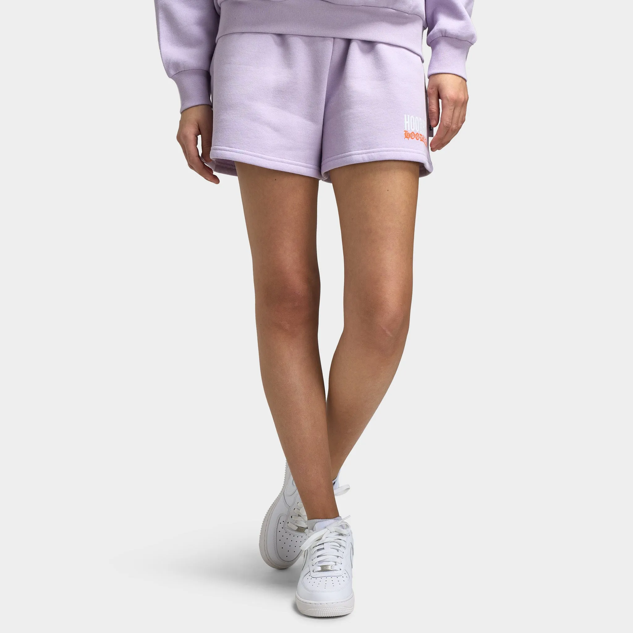 Hoodrich Women's Flex Sweatshorts Pastel Lilac / Persimmon Orange sold by JD Sports