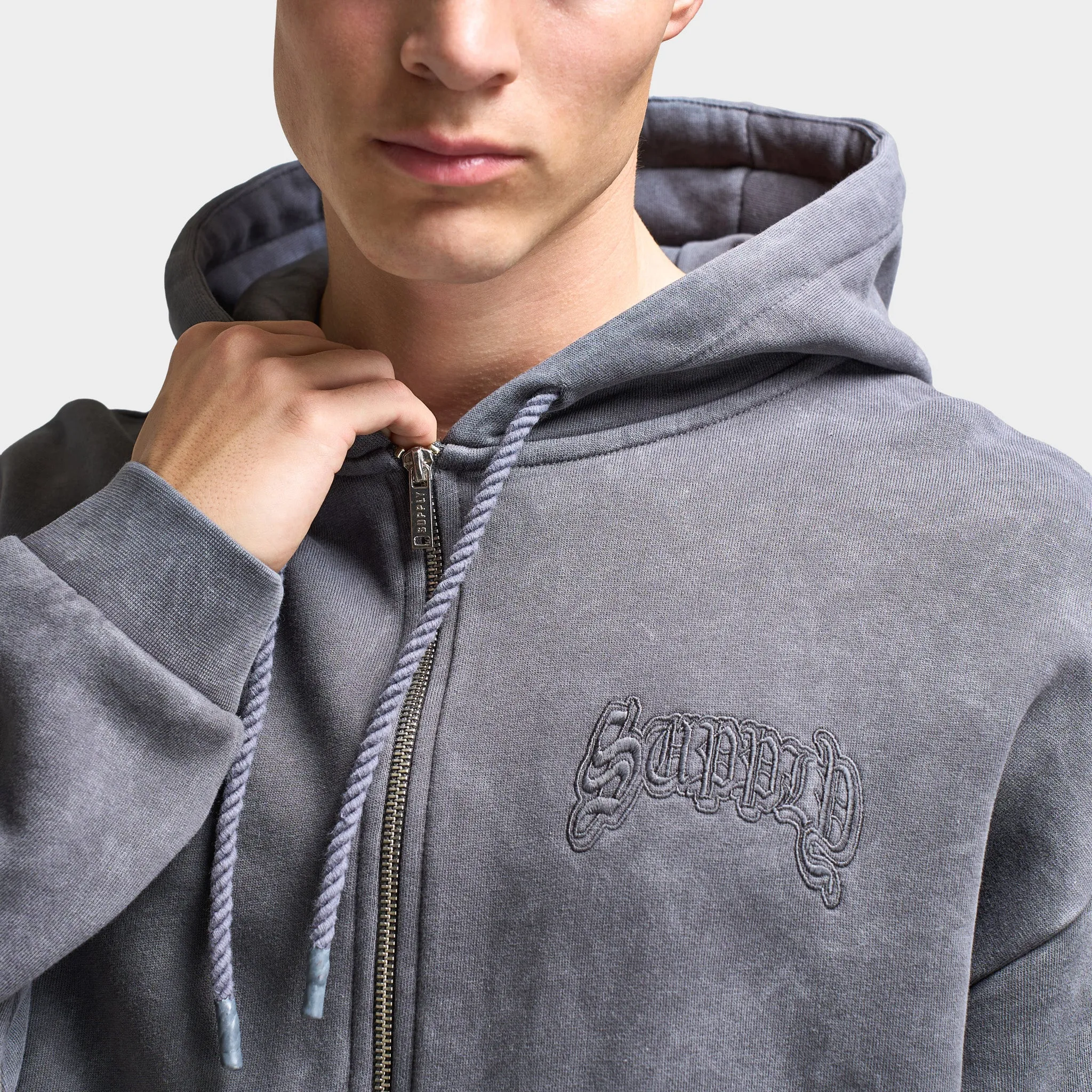 Supply & Demand Barron Full Zip Hoodie / Washed Magnet sold by JD Sports product image thumbnail 4